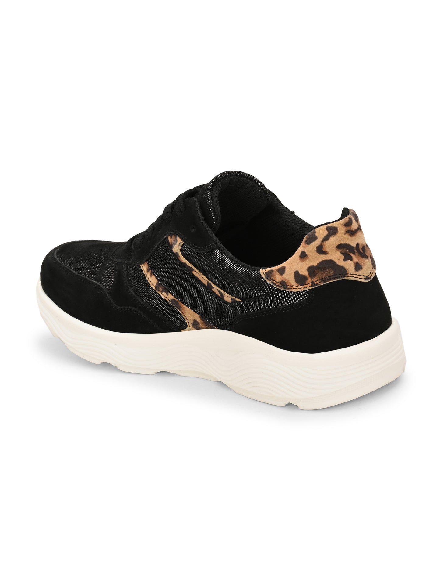 Berry Noir Leather Sneakers