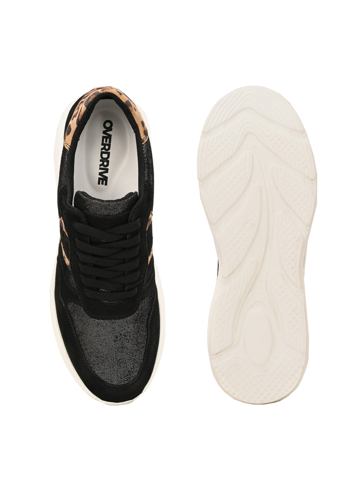 Berry Noir Leather Sneakers