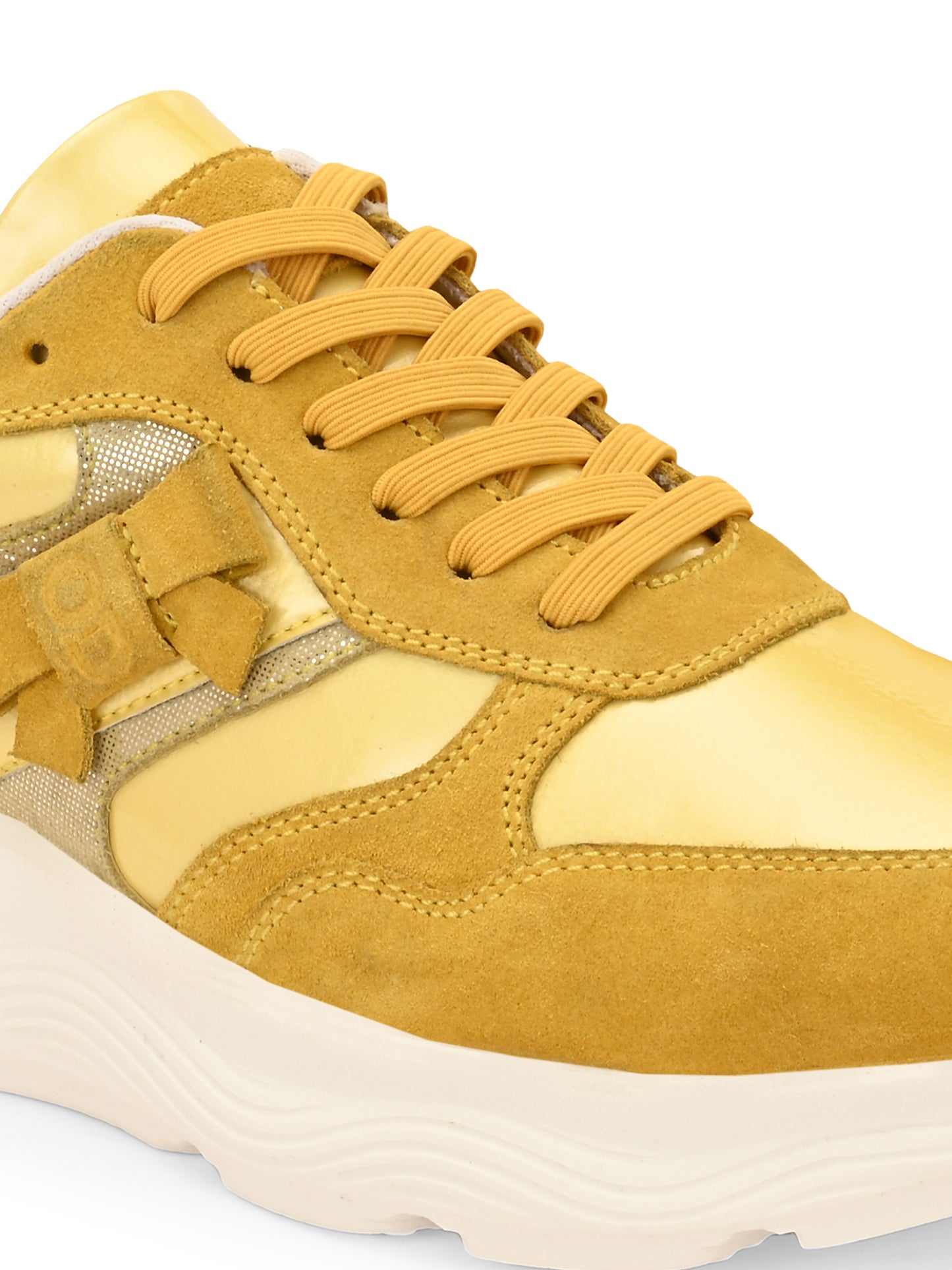 Golden Mango Glow Leather Sneakers