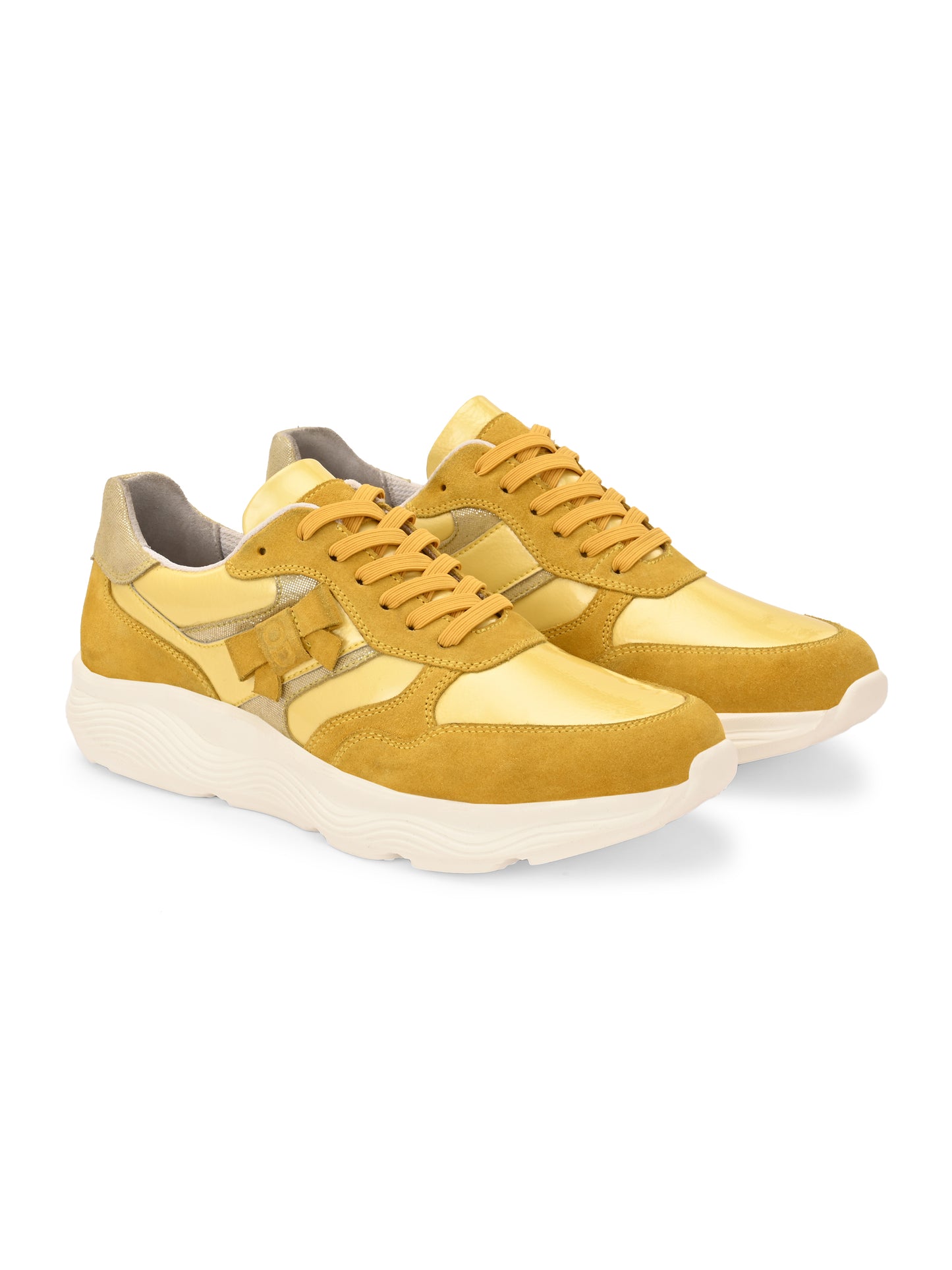 Golden Mango Glow Leather Sneakers