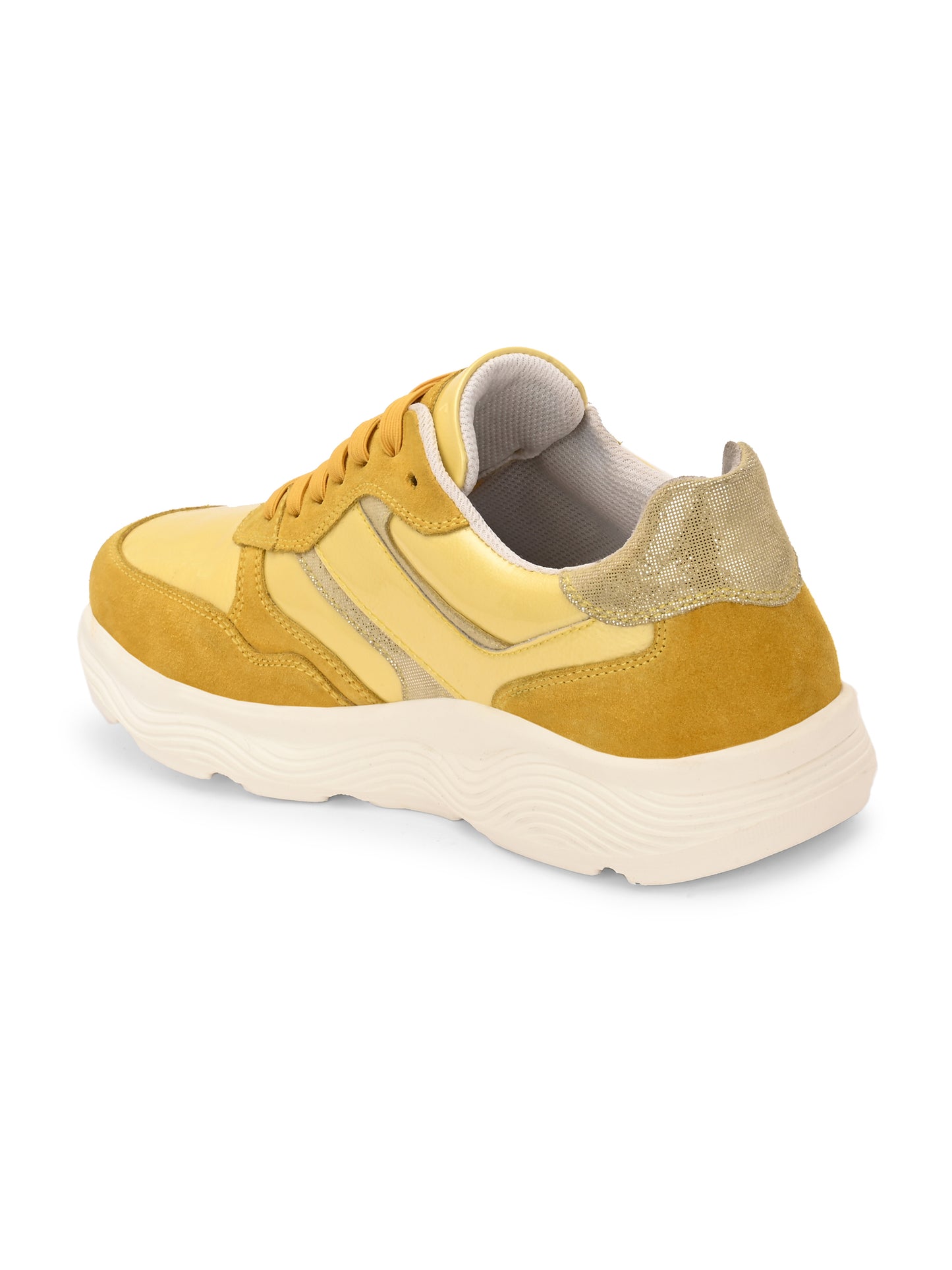 Golden Mango Glow Leather Sneakers