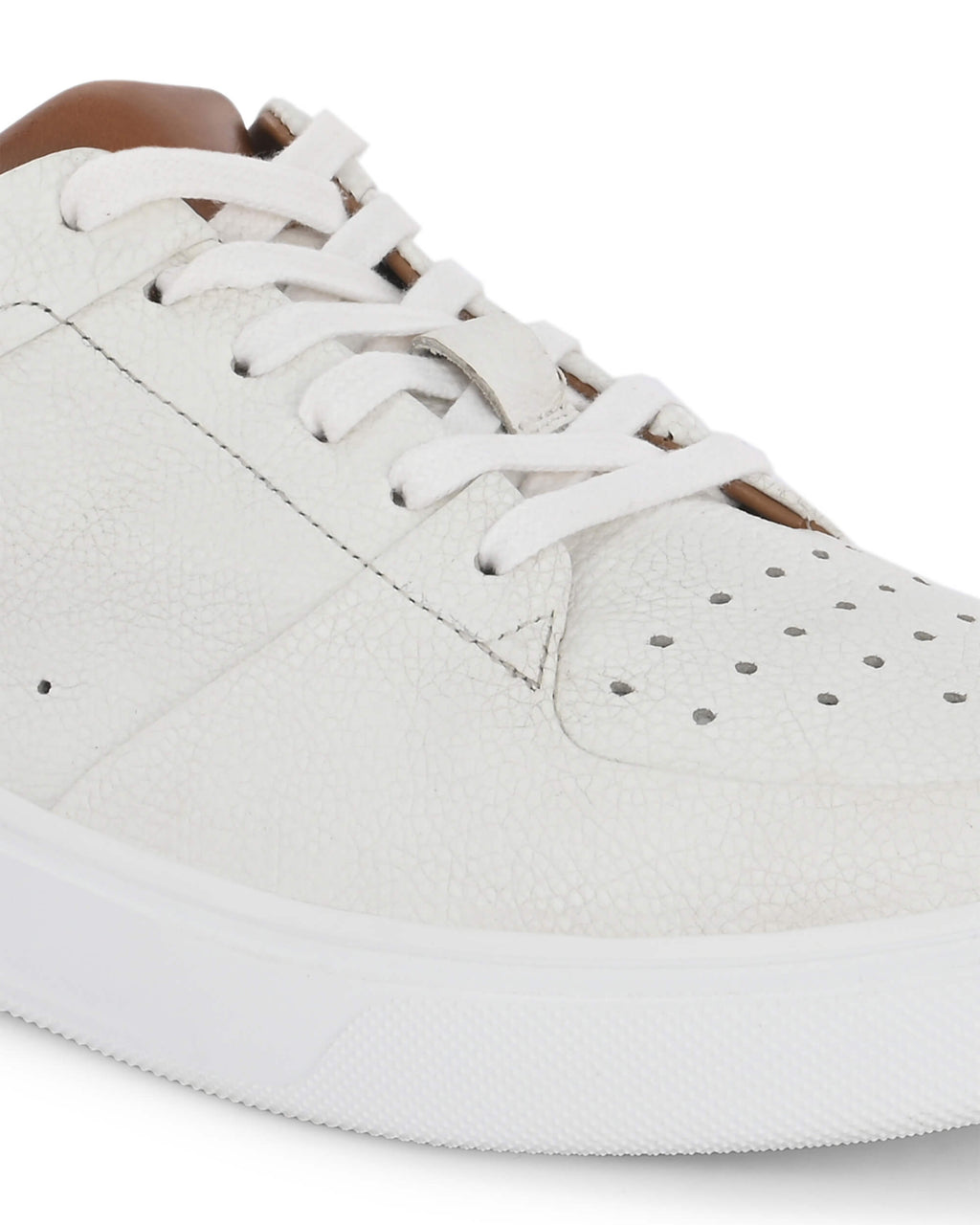 Falcon Flex White Leather Sneakers