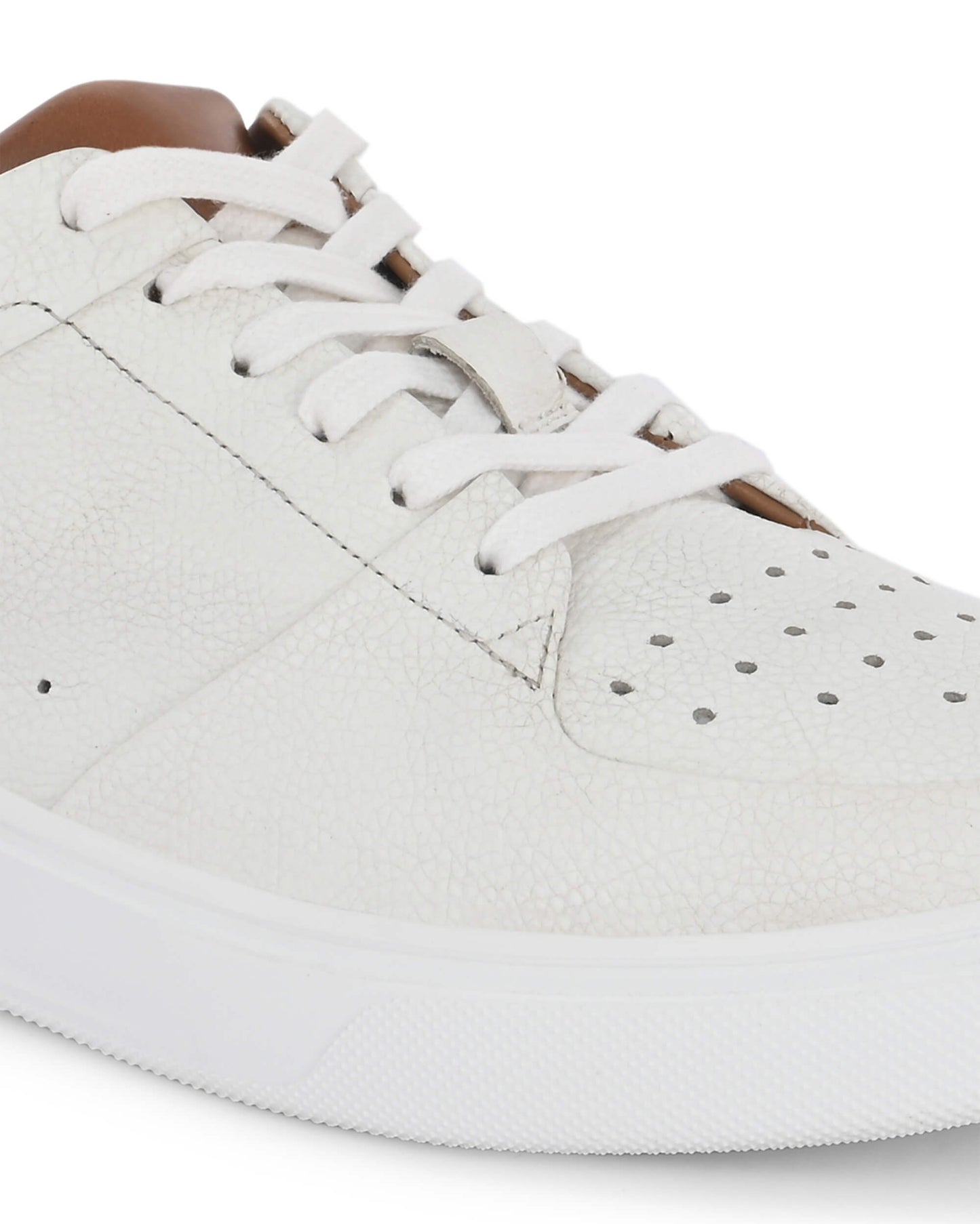 Falcon Flex White Leather Sneakers