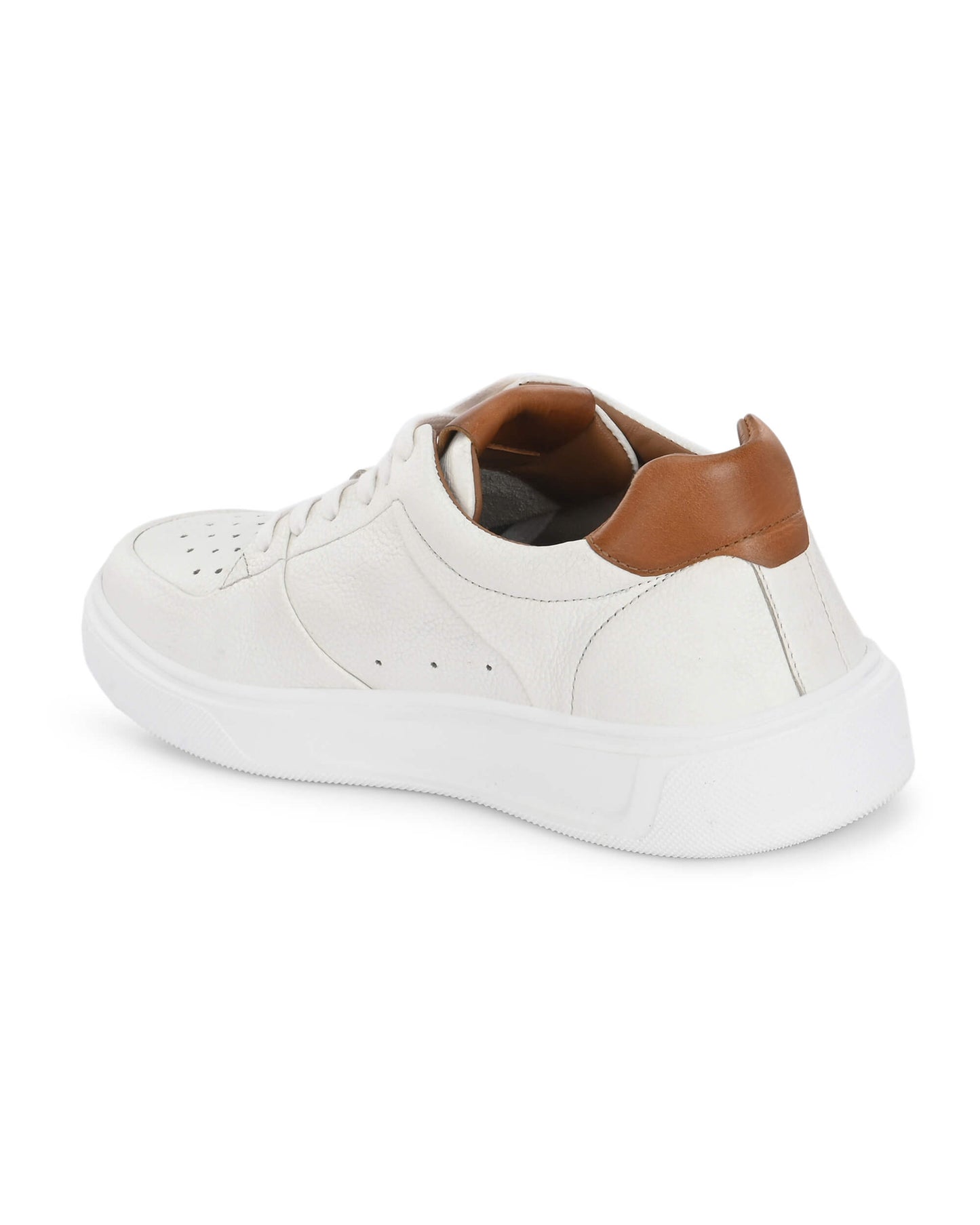 Falcon Flex White Leather Sneakers