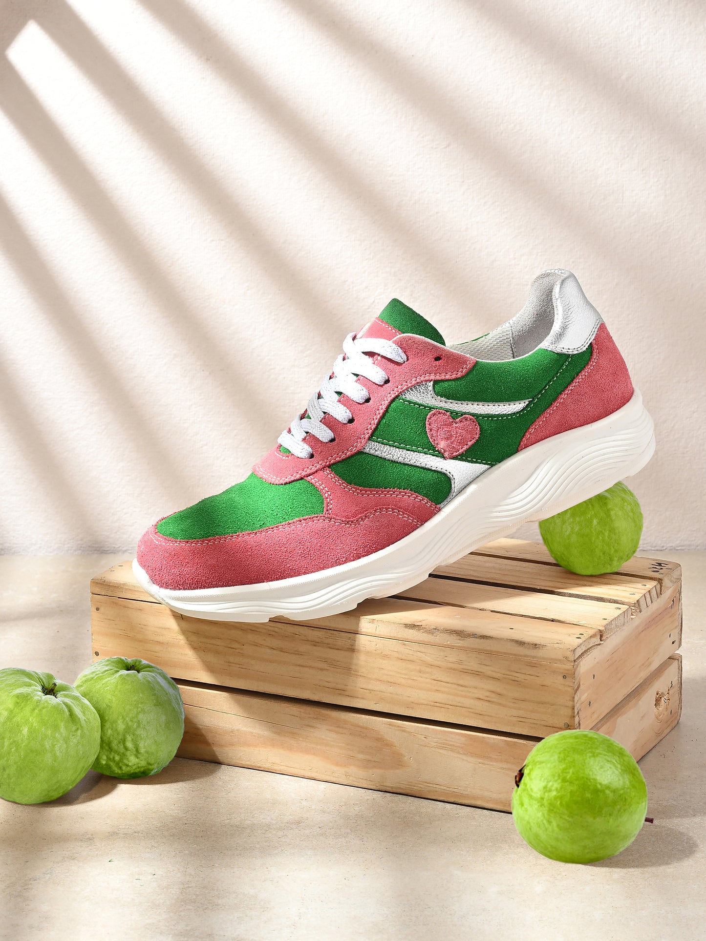 Guava Rush Leather Sneakers