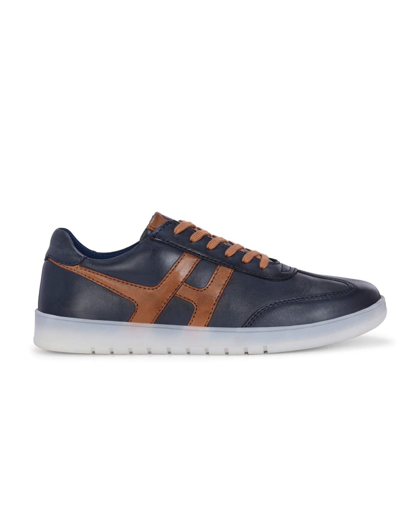 Henry Navy Leather Sneaker
