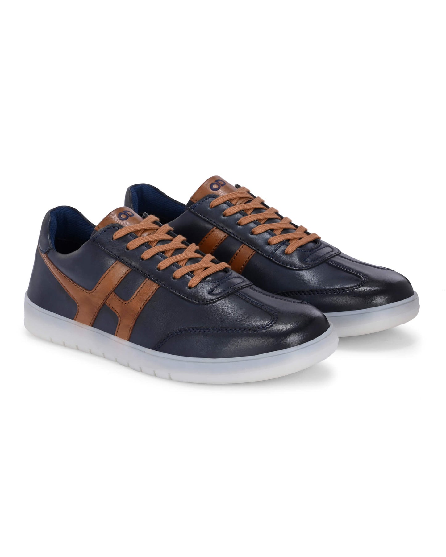 Henry Navy Leather Sneaker