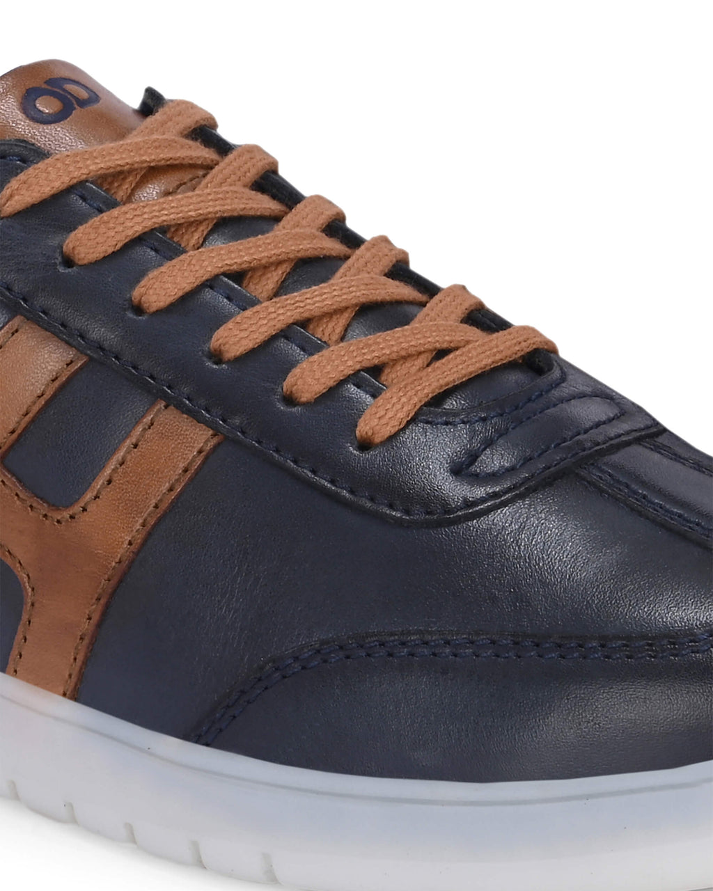 Henry Navy Leather Sneaker