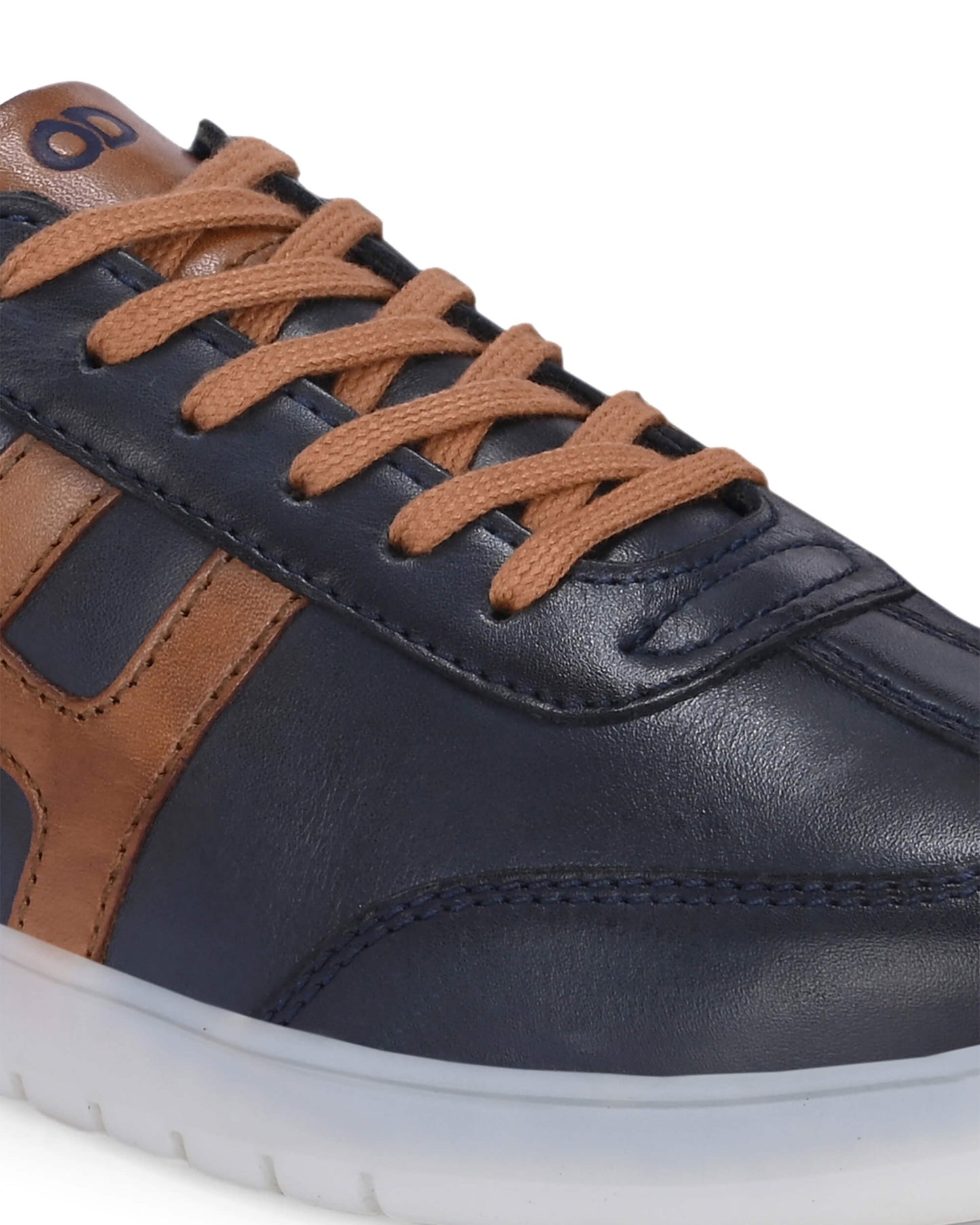 Henry Navy Leather Sneaker