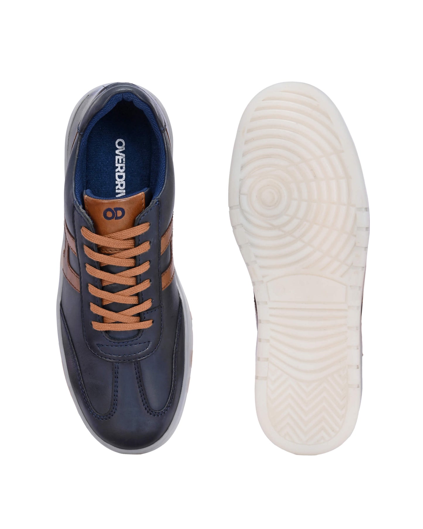Henry Navy Leather Sneaker