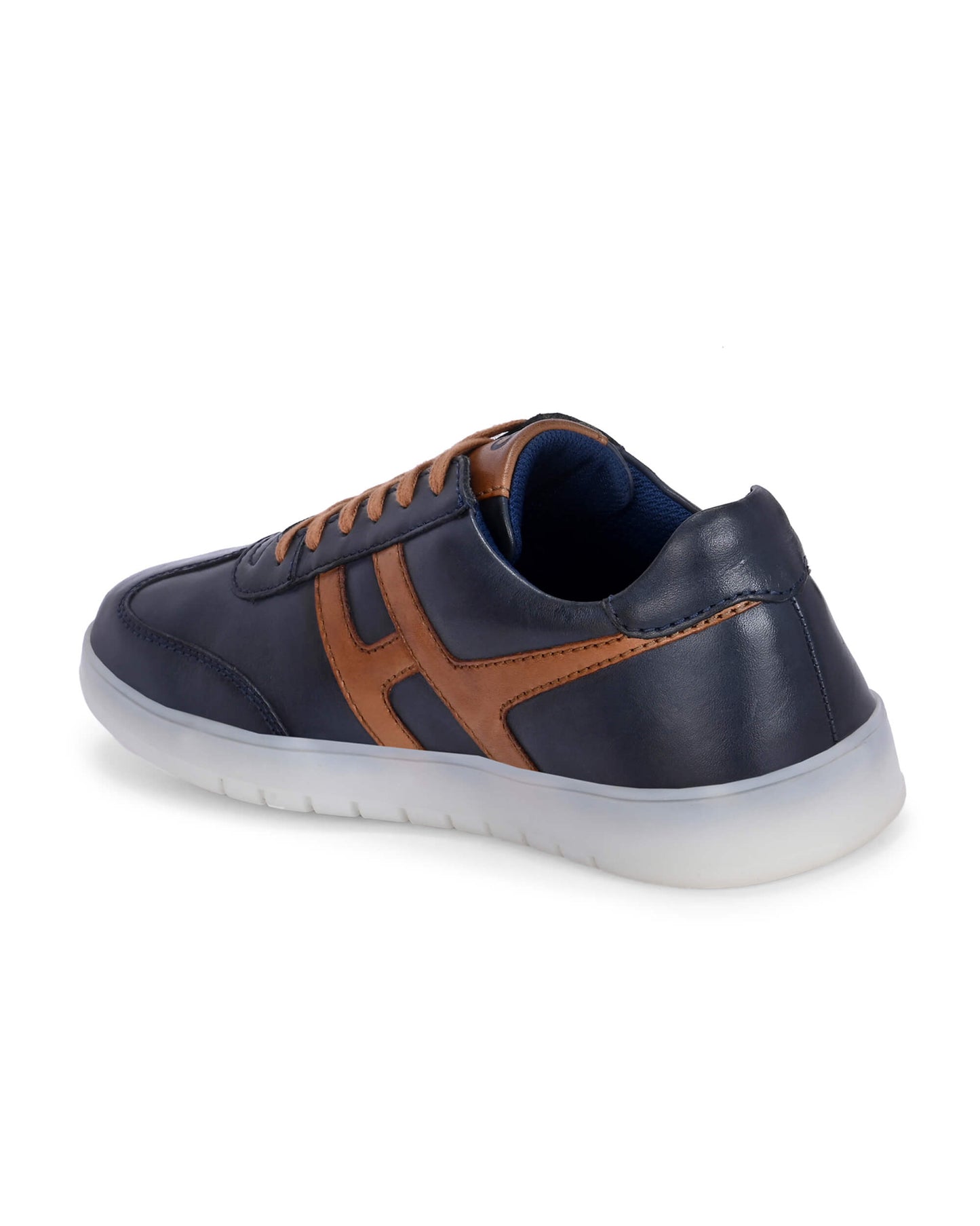 Henry Navy Leather Sneaker