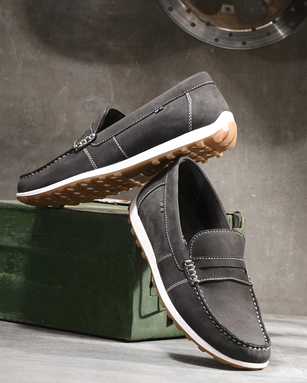 Hercules Grey Loafers