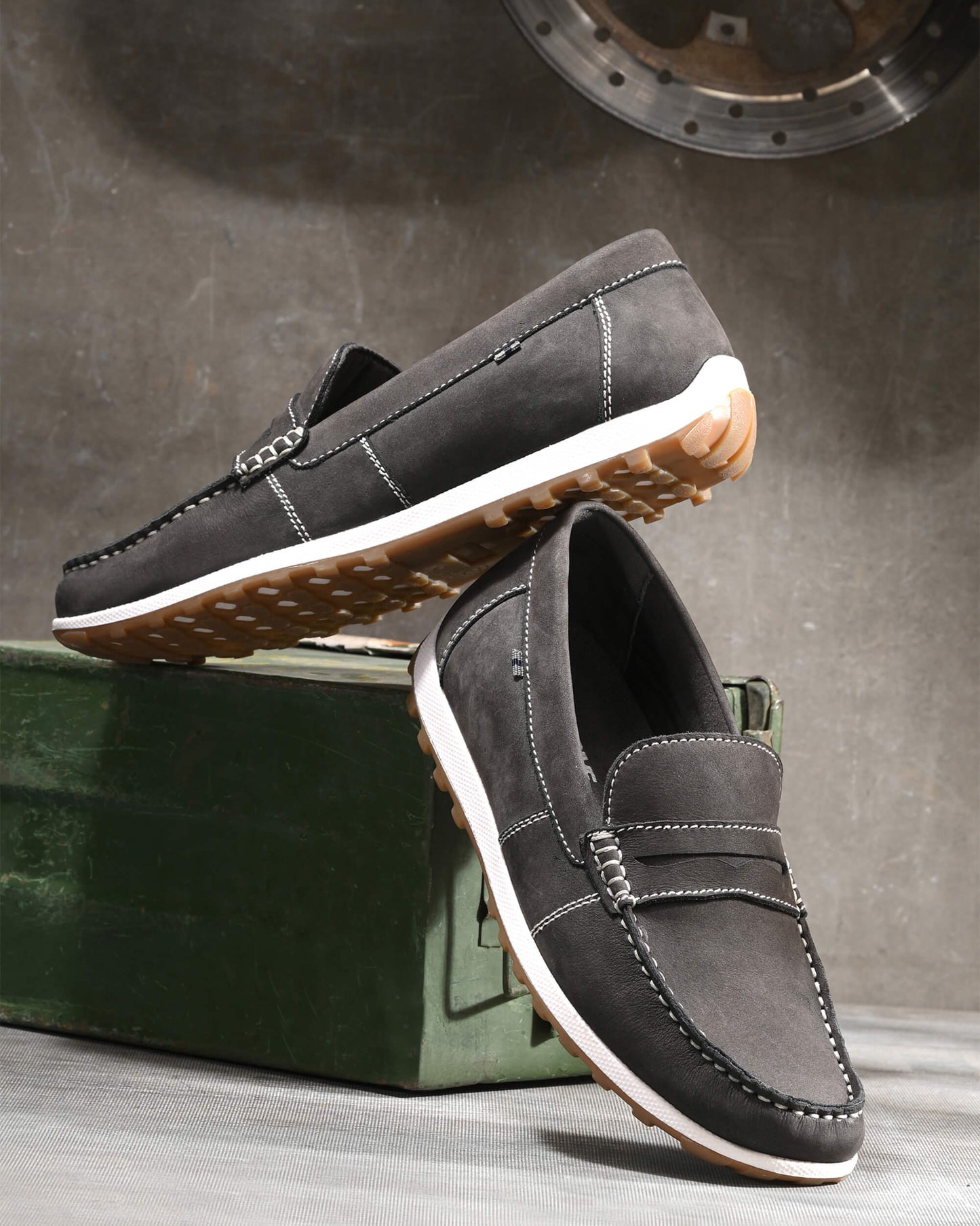 Hercules Grey Loafers