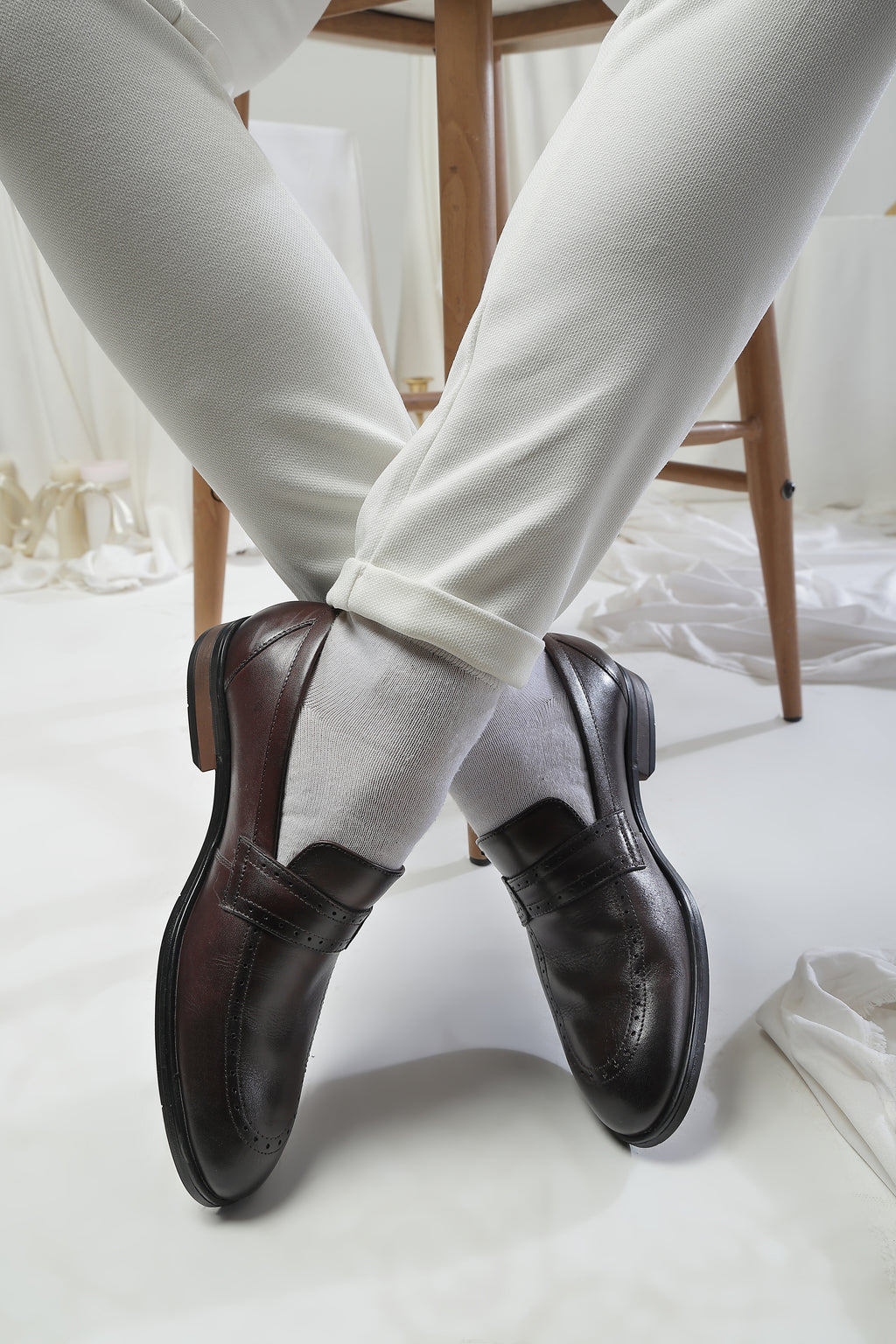 Brown Classic Leather Loafers