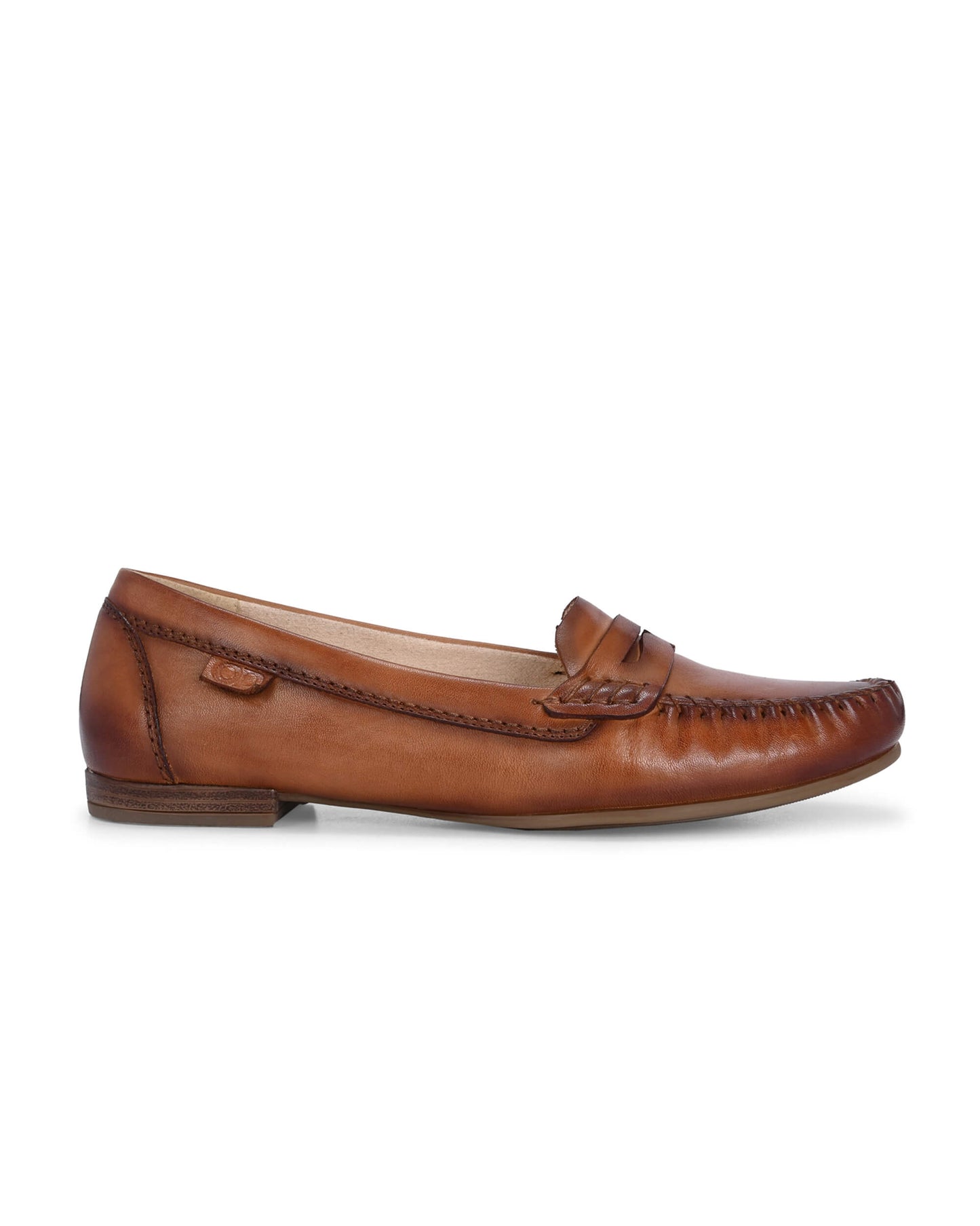 Lucy Tan Leather Moccasin