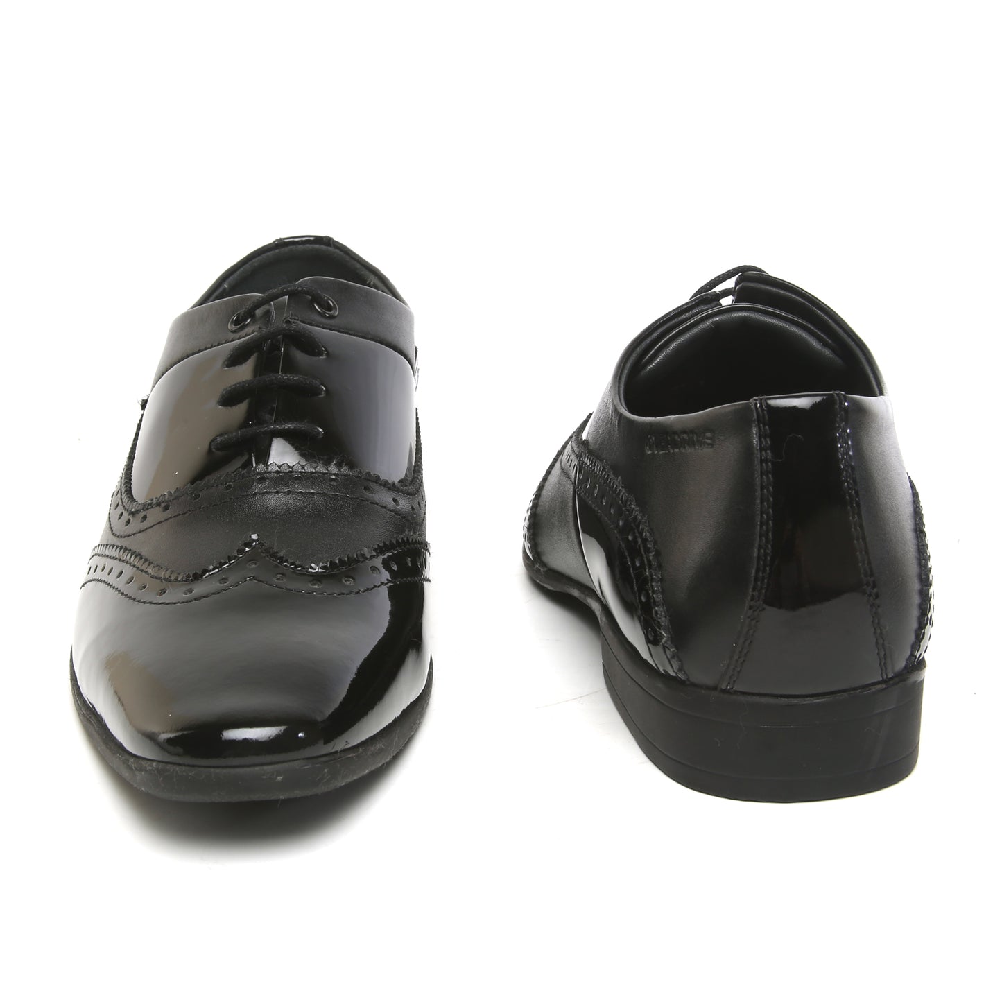 Shine On With Lace up Black Patent Shoe