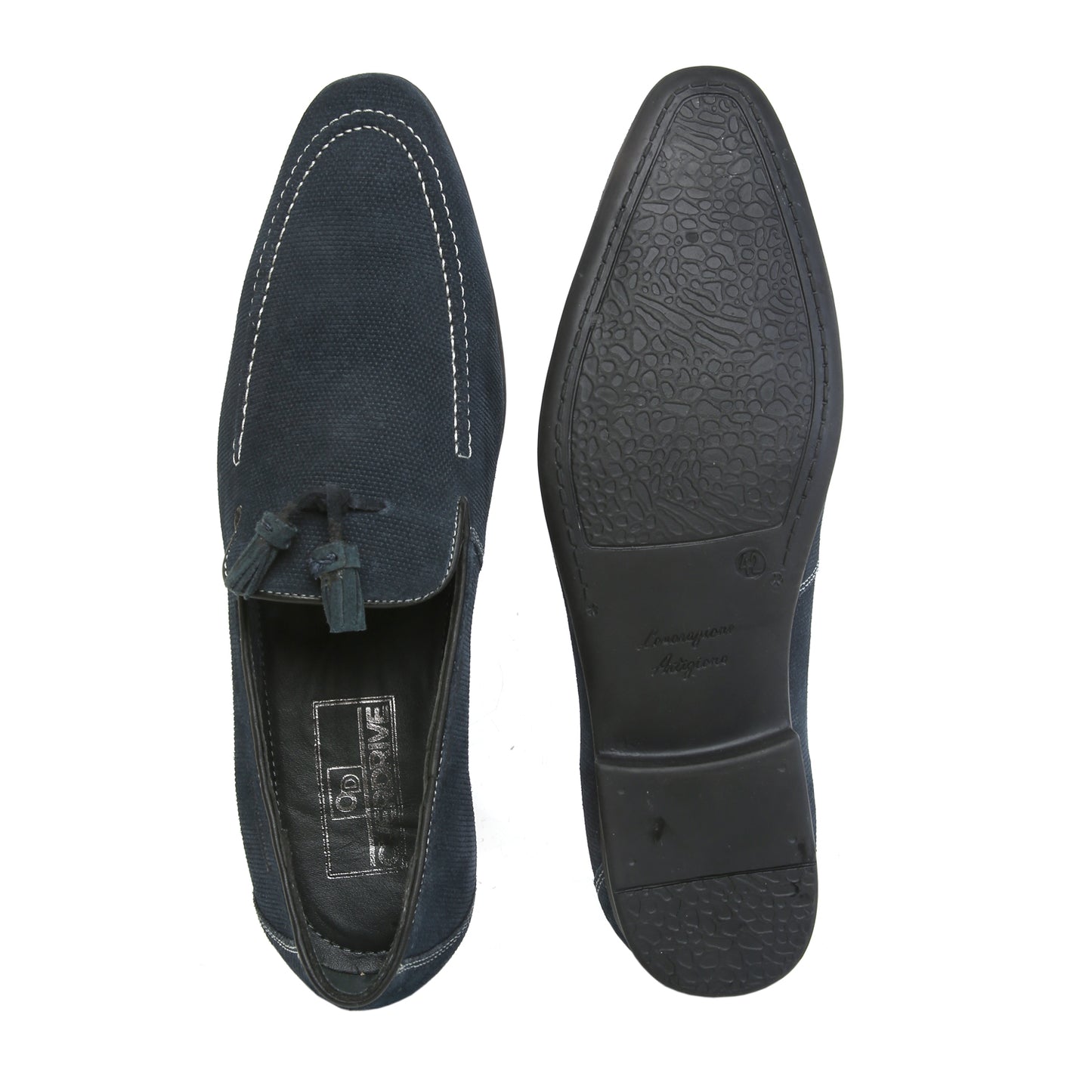 Denims Blue Loafer with Tassels
