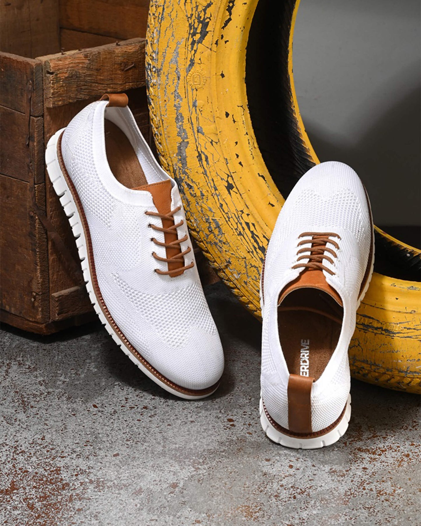 Sprit X White Mesh Lace Up