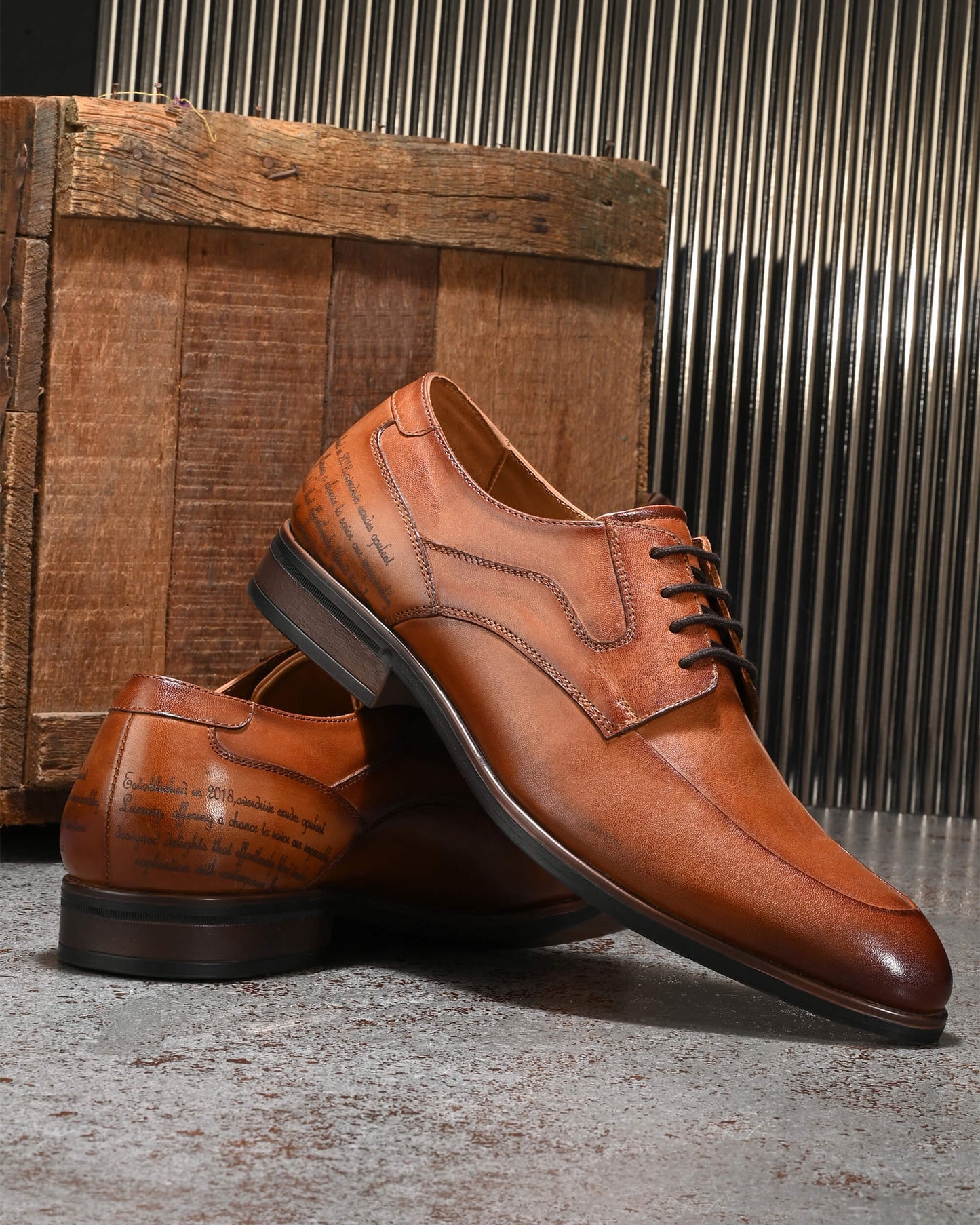 Titan Edge Tan Formal Lace Up