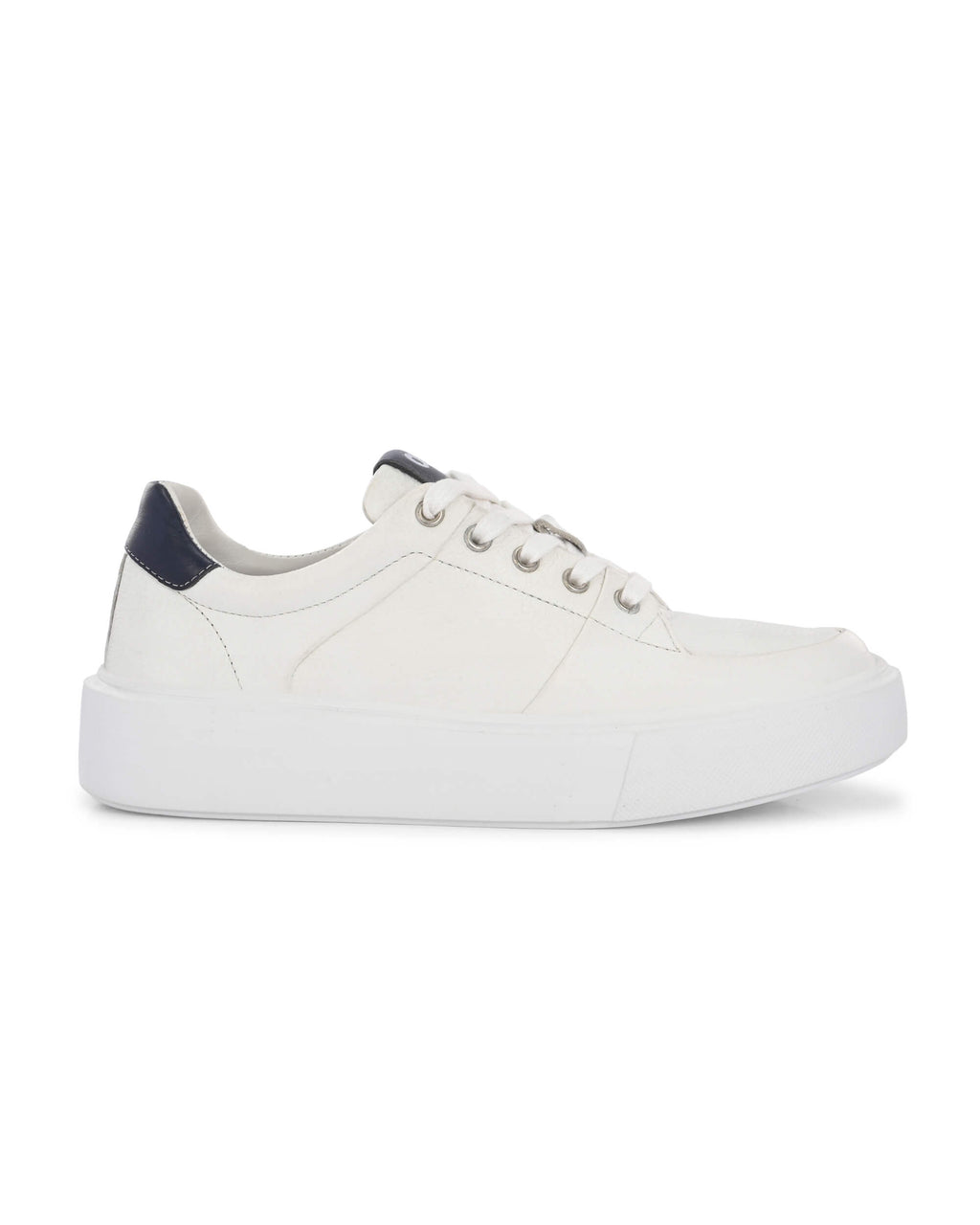 Velocity White Blue Leather Sneakers
