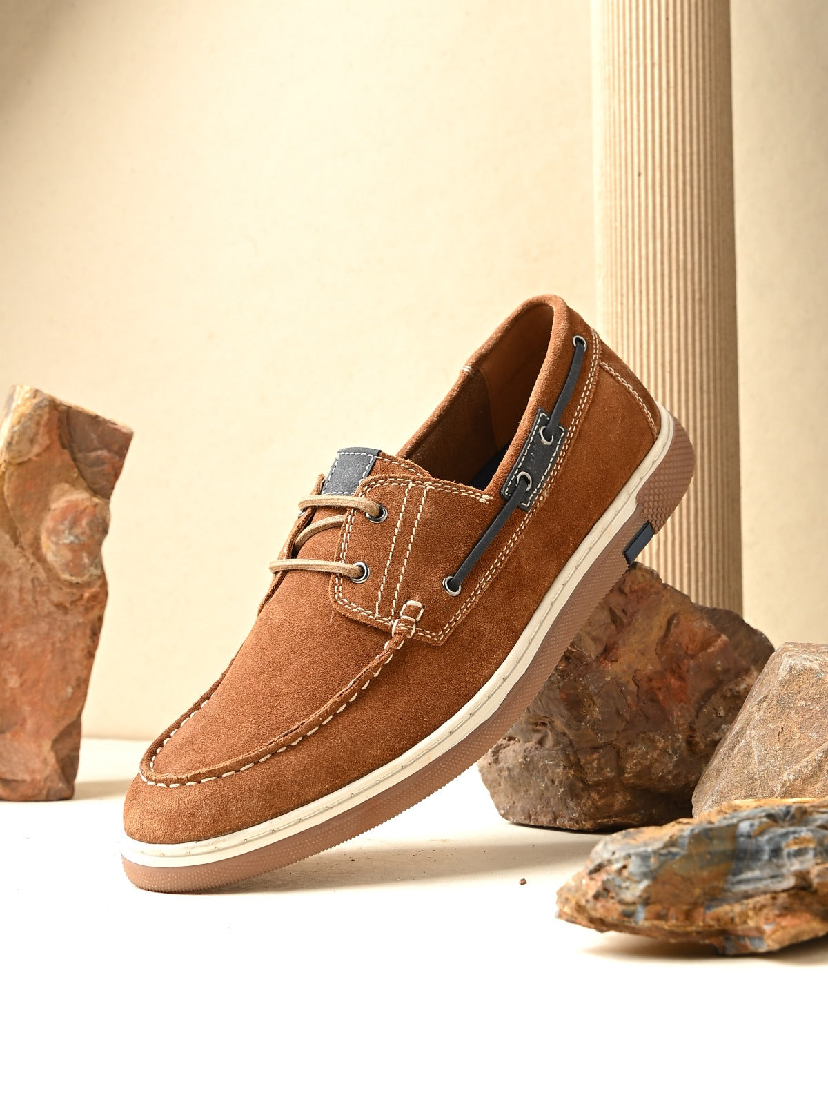 Drift Tan Suede Boat Shoes