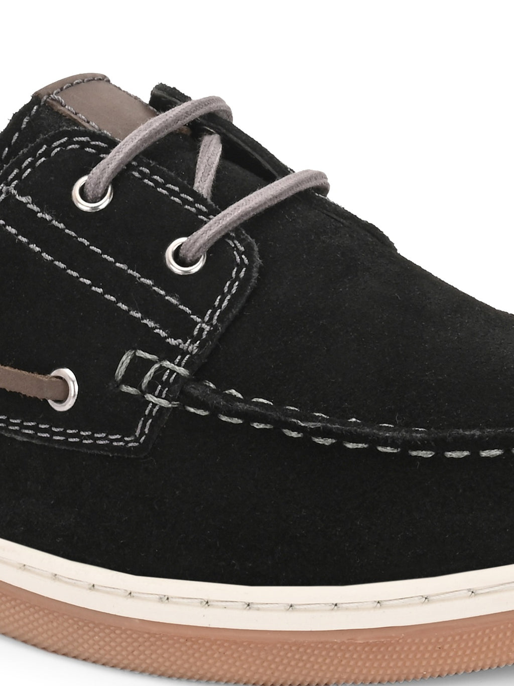 Drift Black Suede Boat Shoes