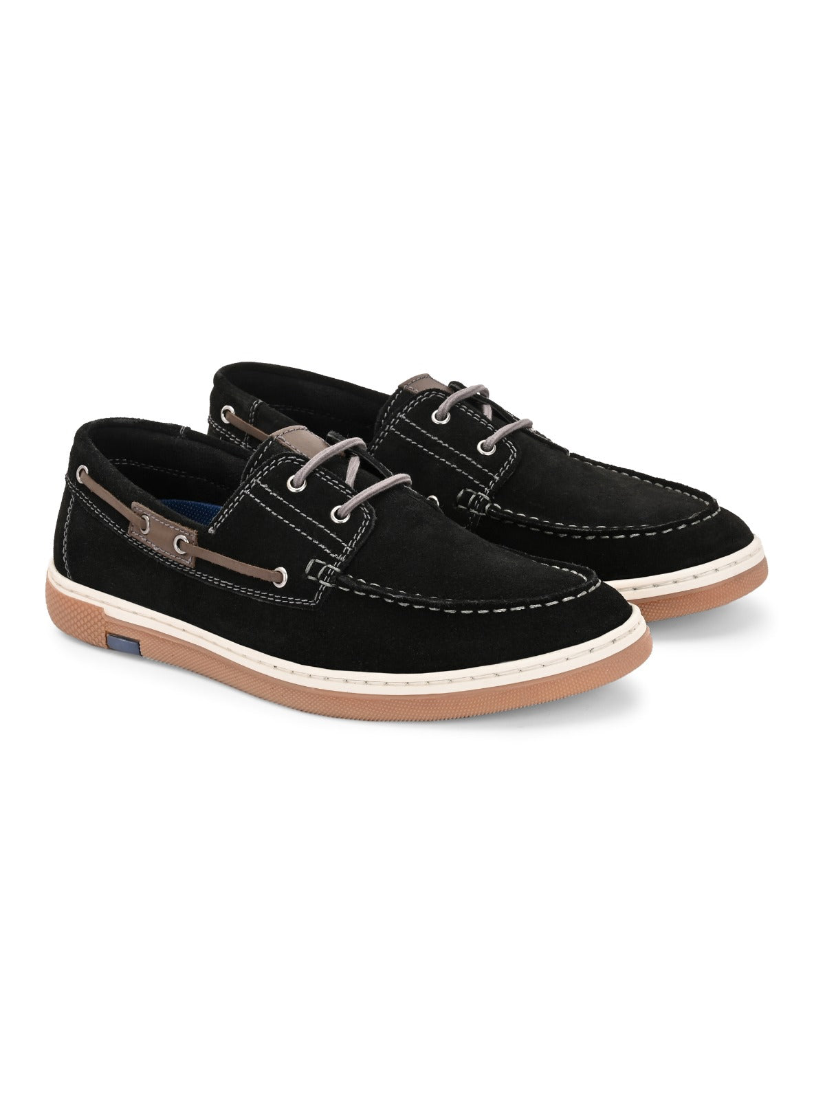 Drift Black Suede Boat Shoes