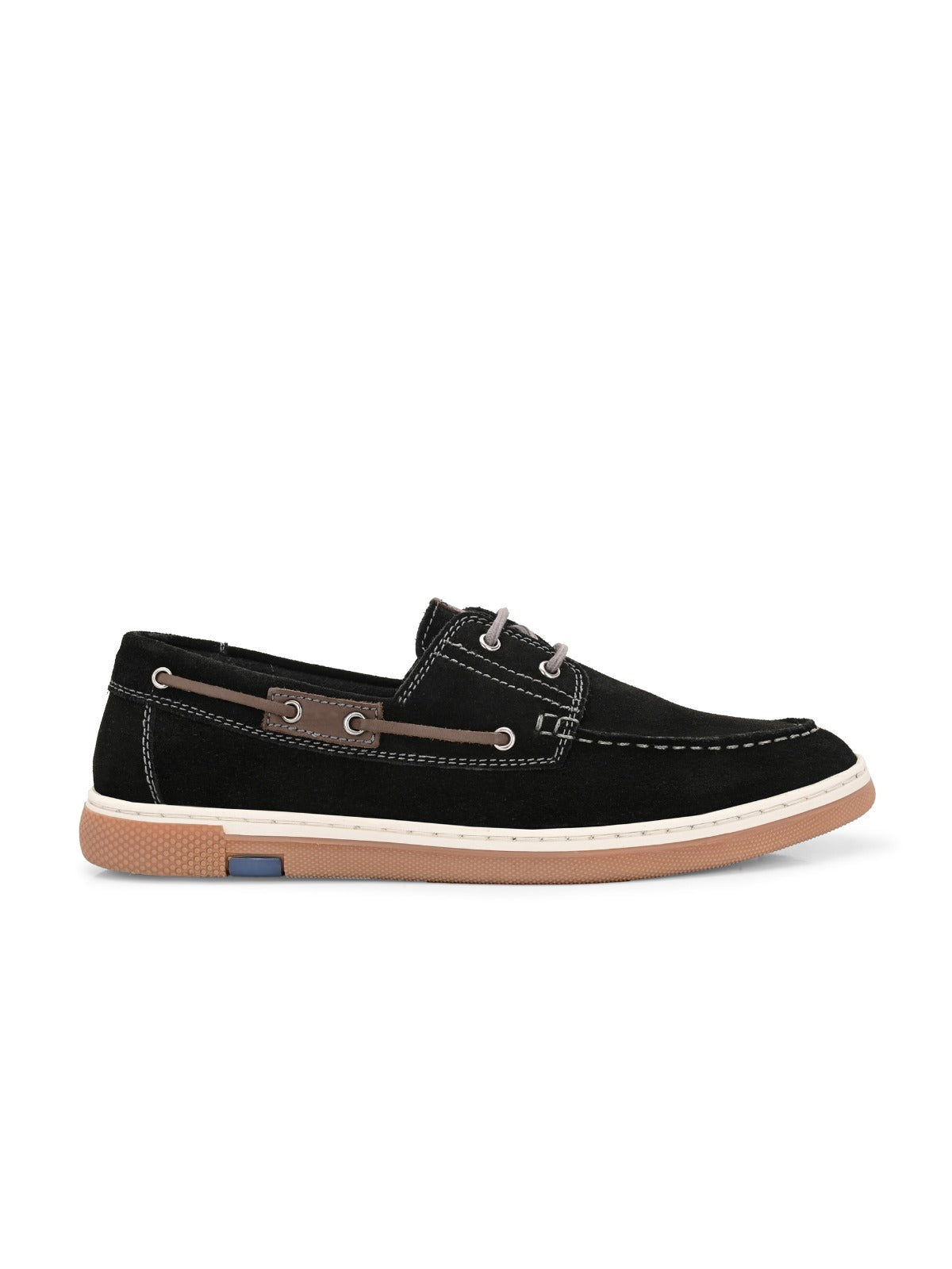 Drift Black Suede Boat Shoes