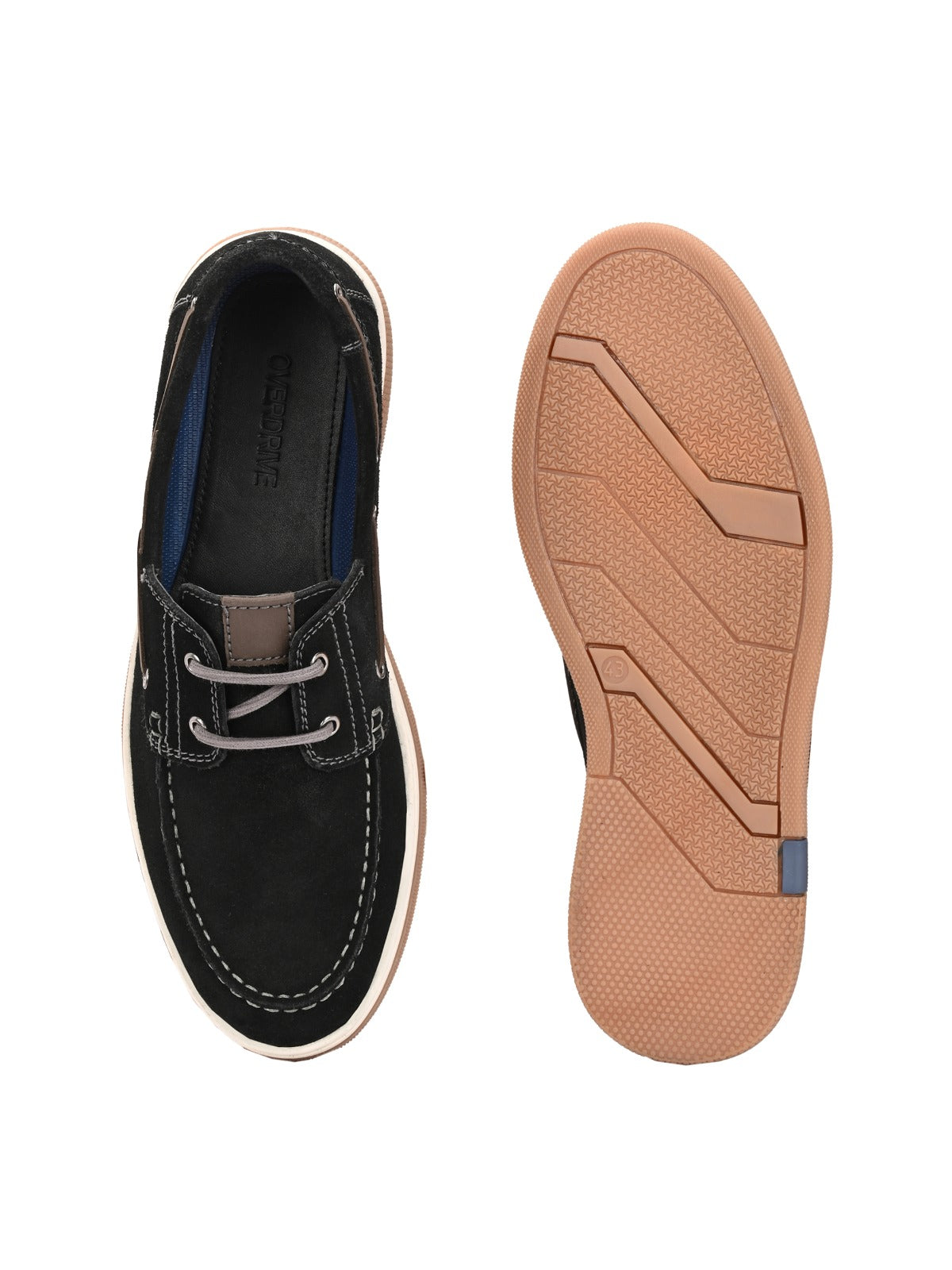 Drift Black Suede Boat Shoes
