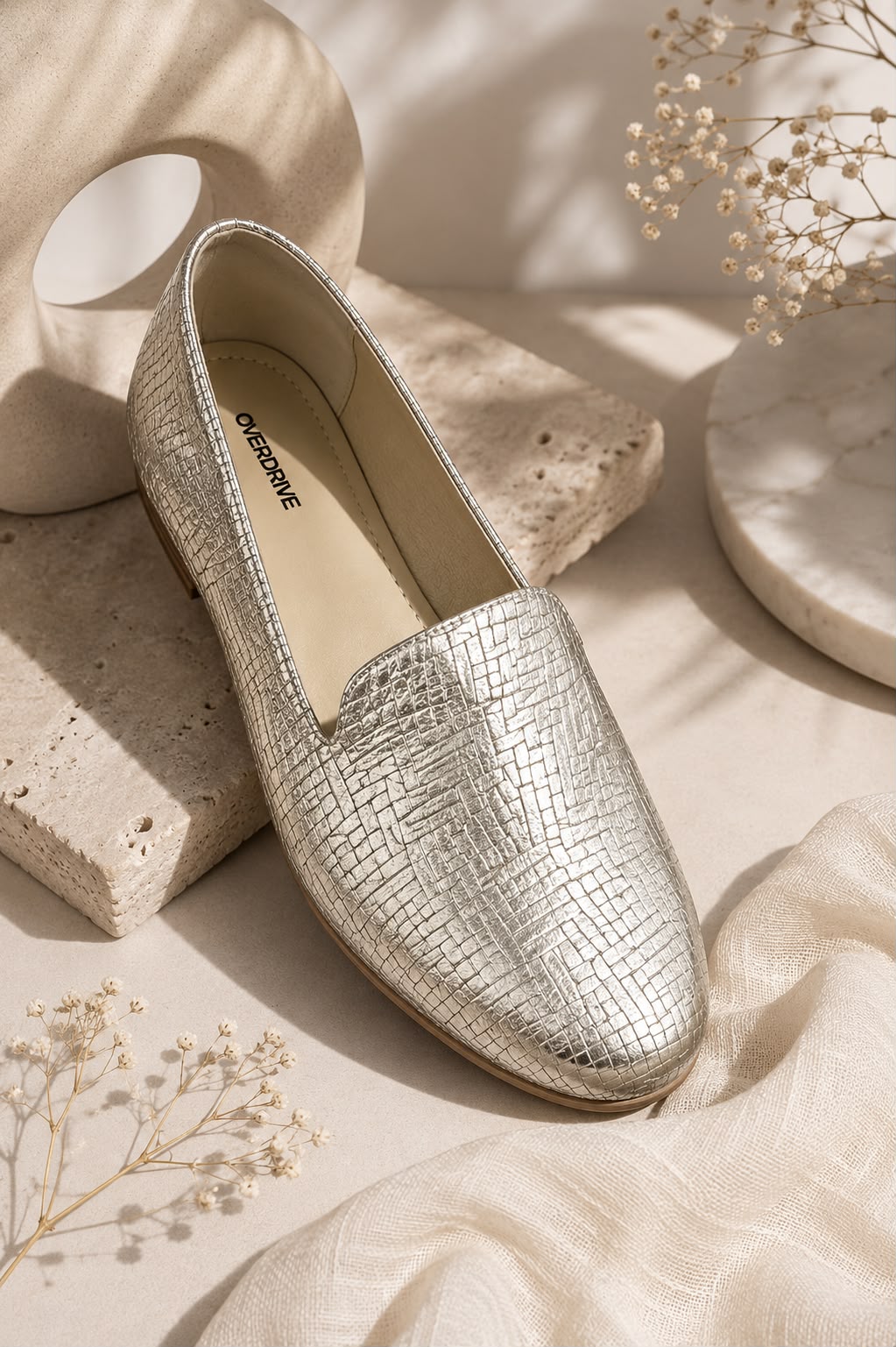 Zarina Woven Gold Heritage Loafers