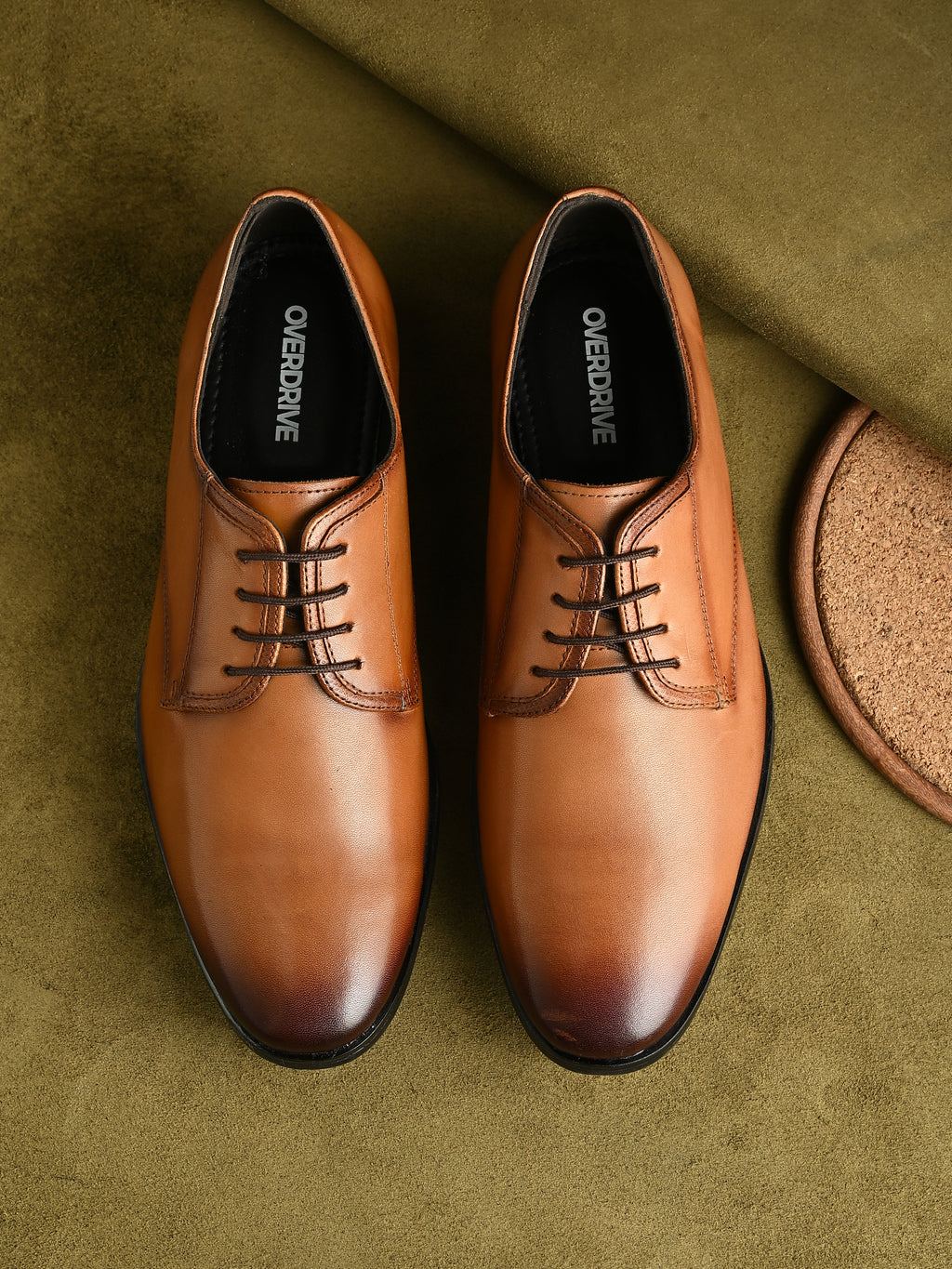Royal Brown Leather Lace-Up