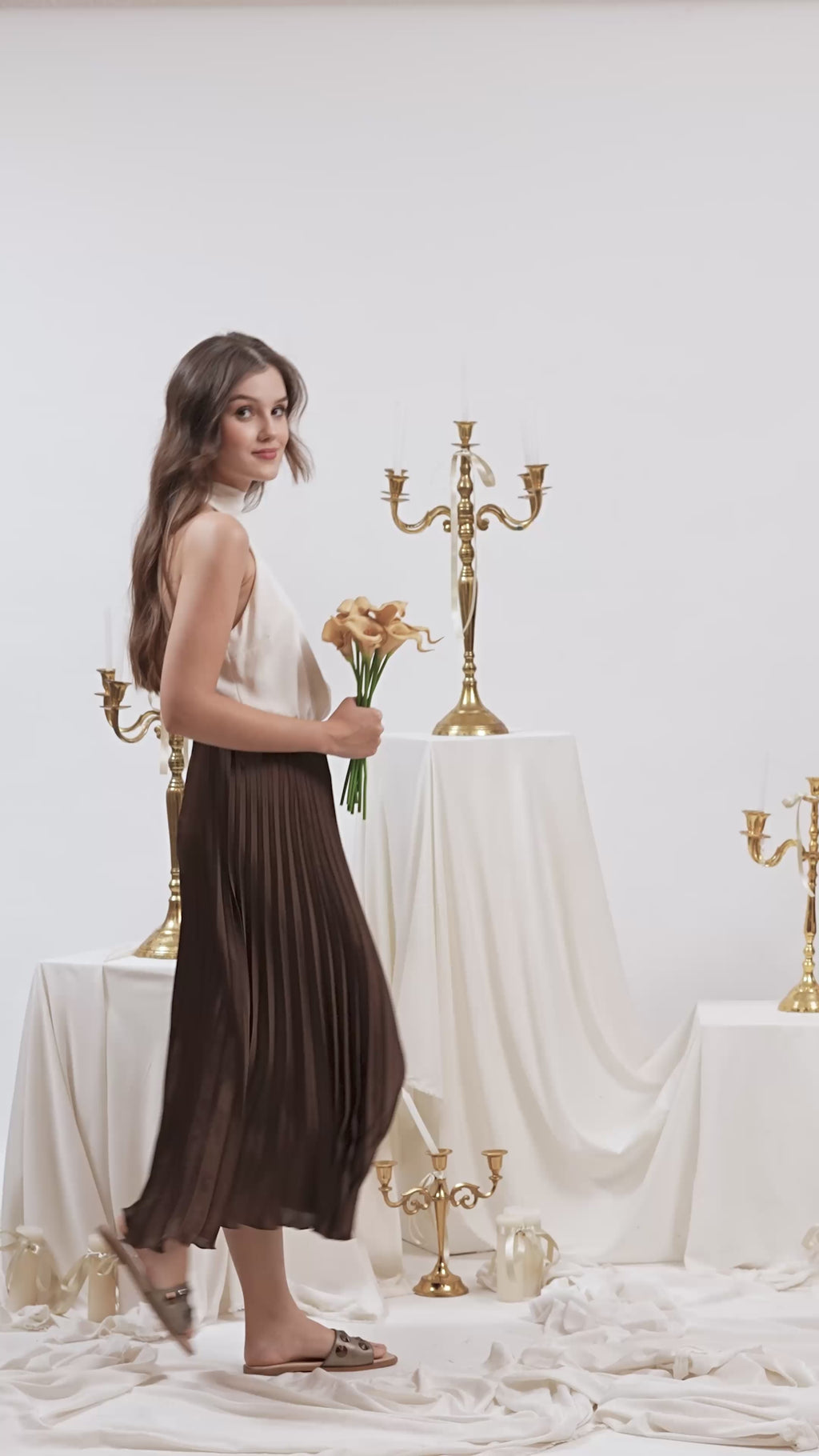 Studded Metallic Slides