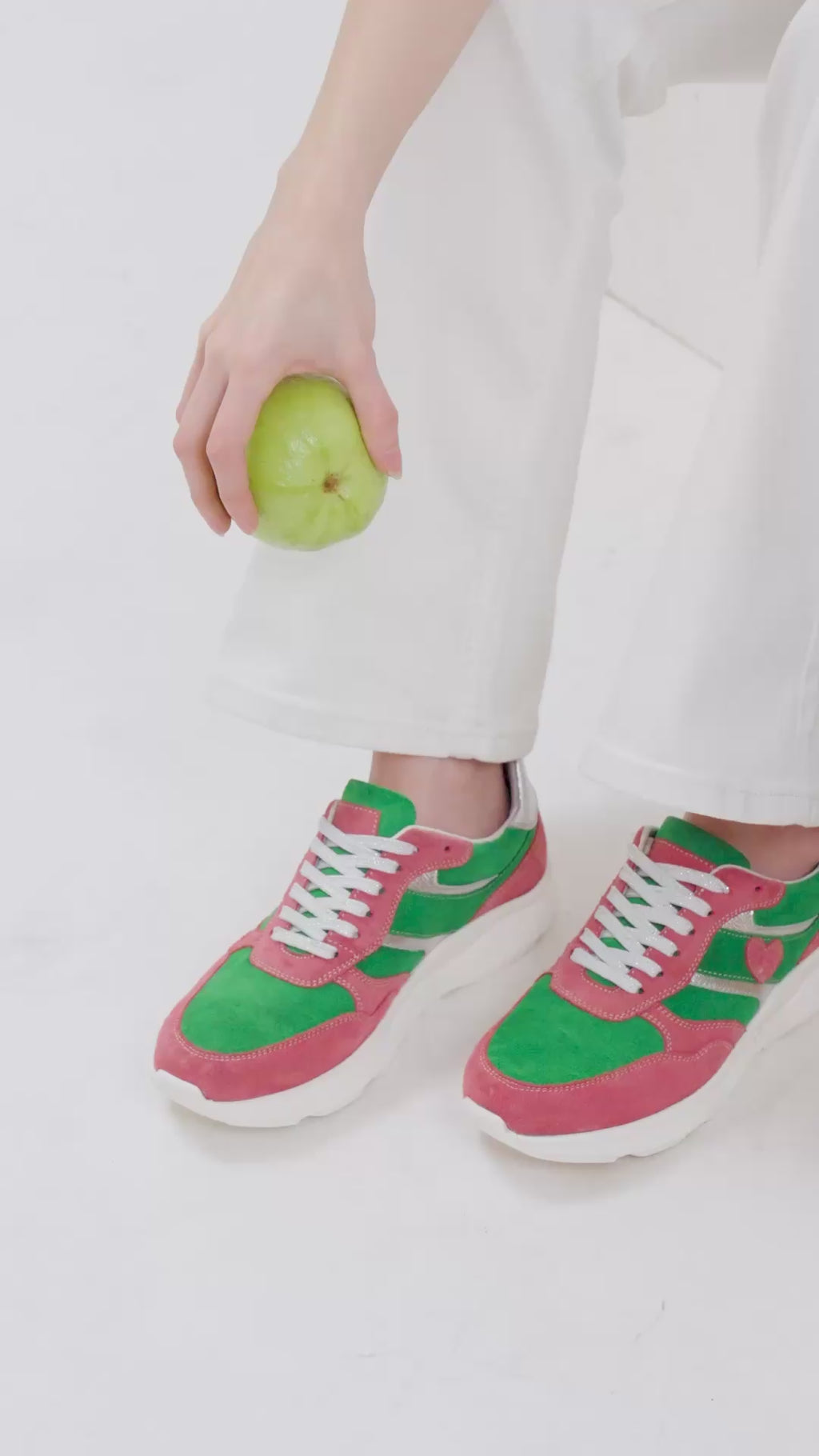 Guava Rush Leather Sneakers