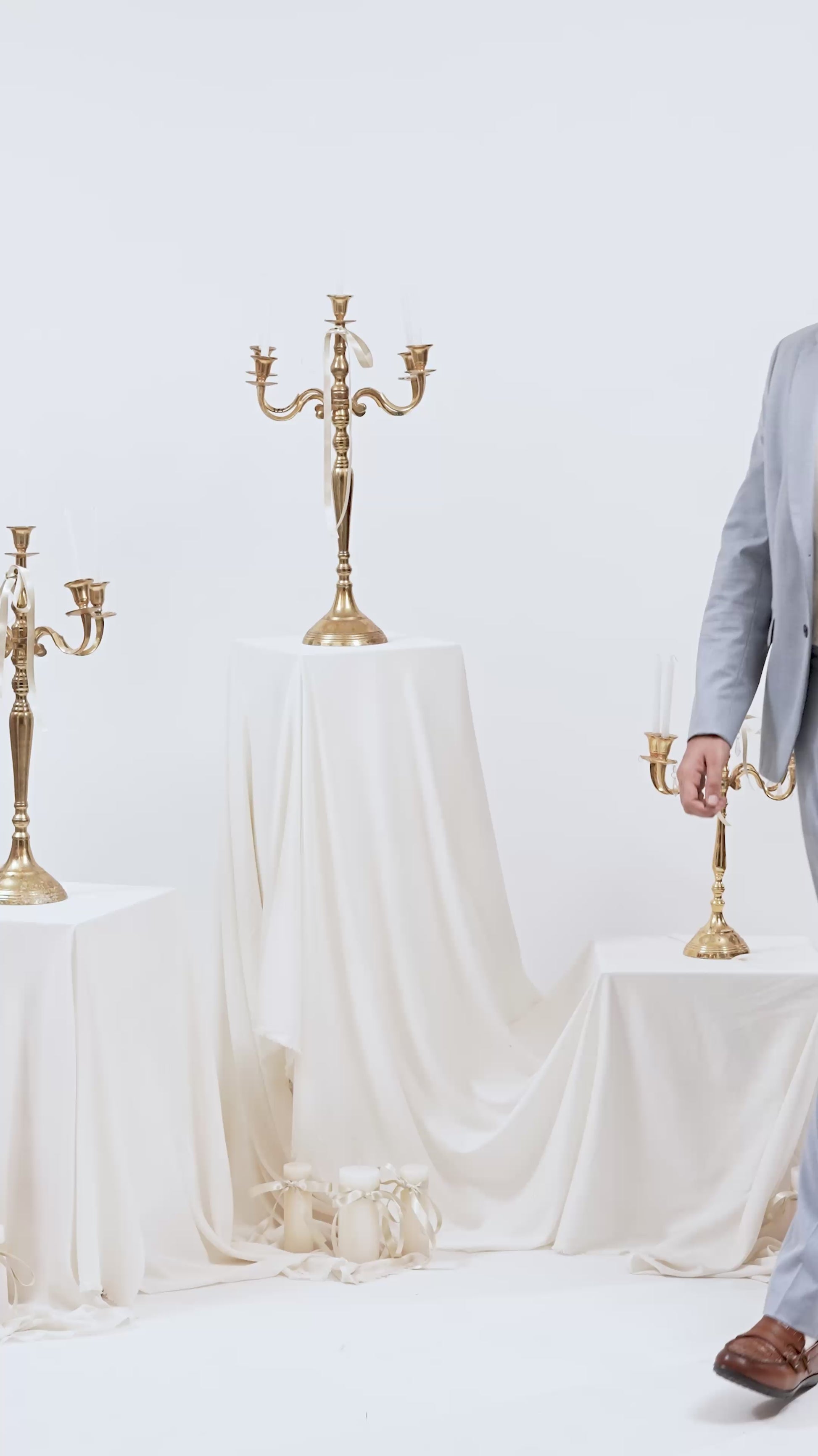 Check Embossed Leather Loafers