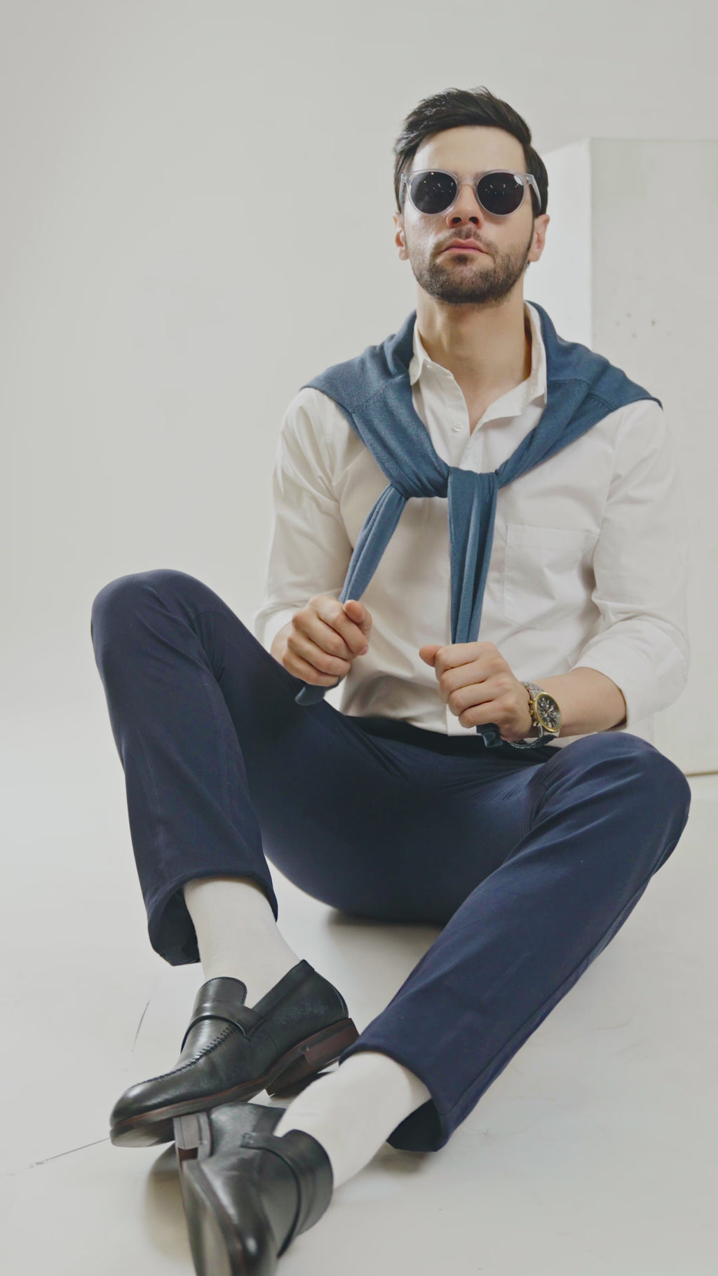 New York Navy Loafers