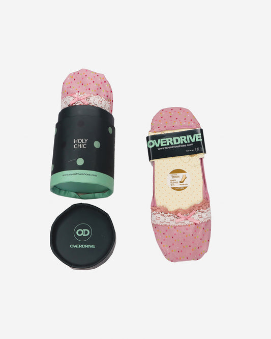 Dainty Pink No Show Socks