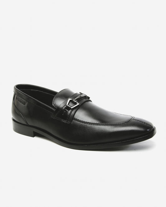 Black Belt Loafer Shoe