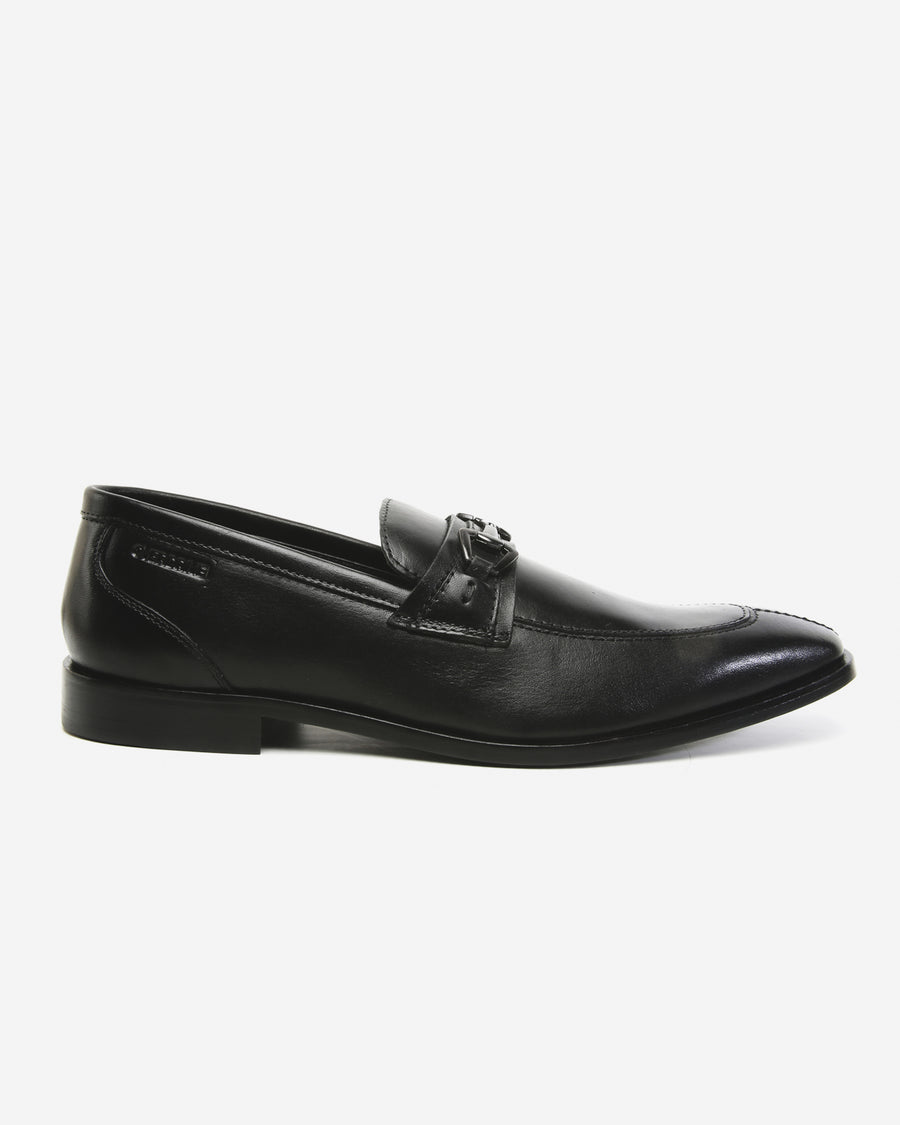 Black Belt Loafer Shoe