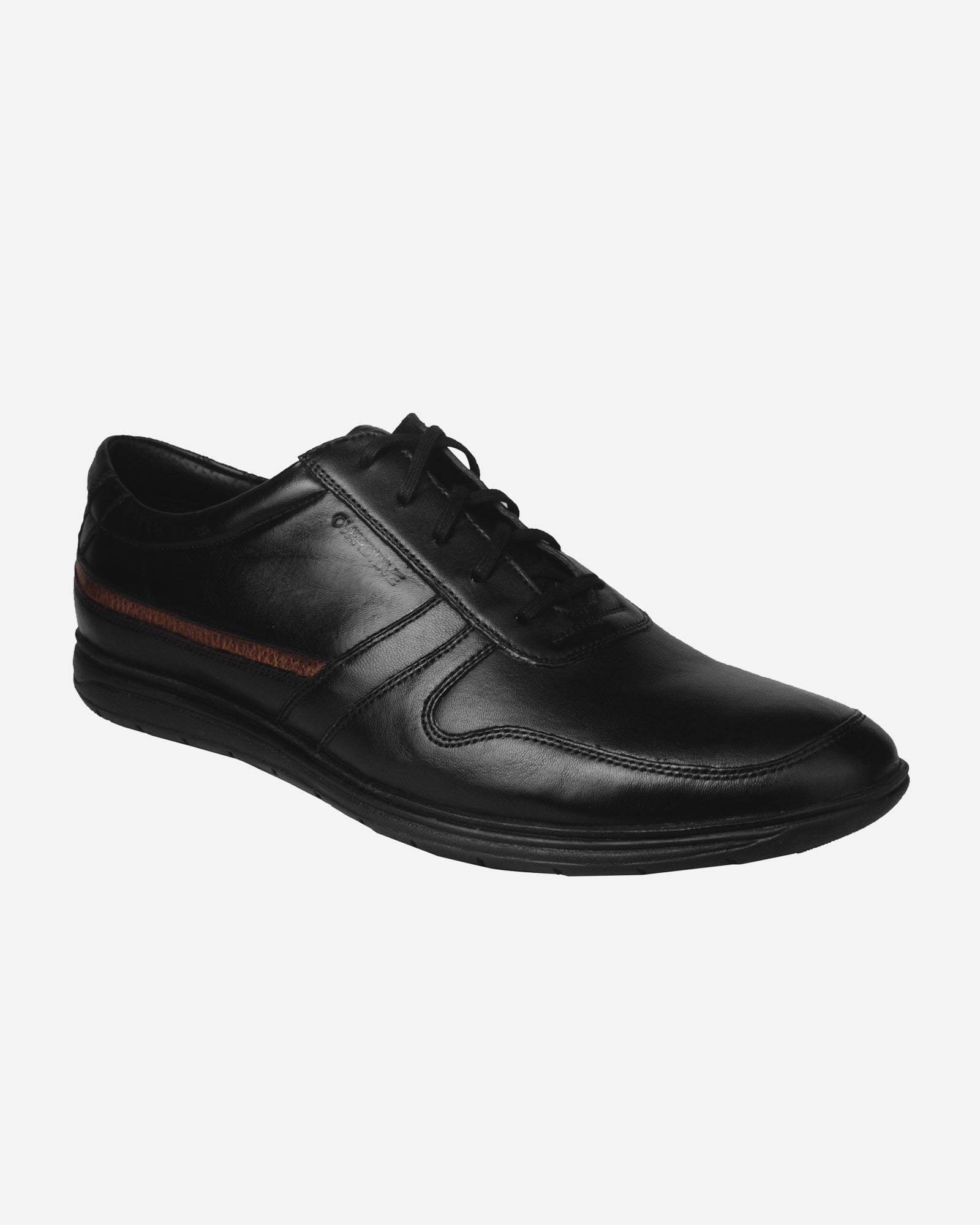 Black Aden Casual Lace Up Shoe