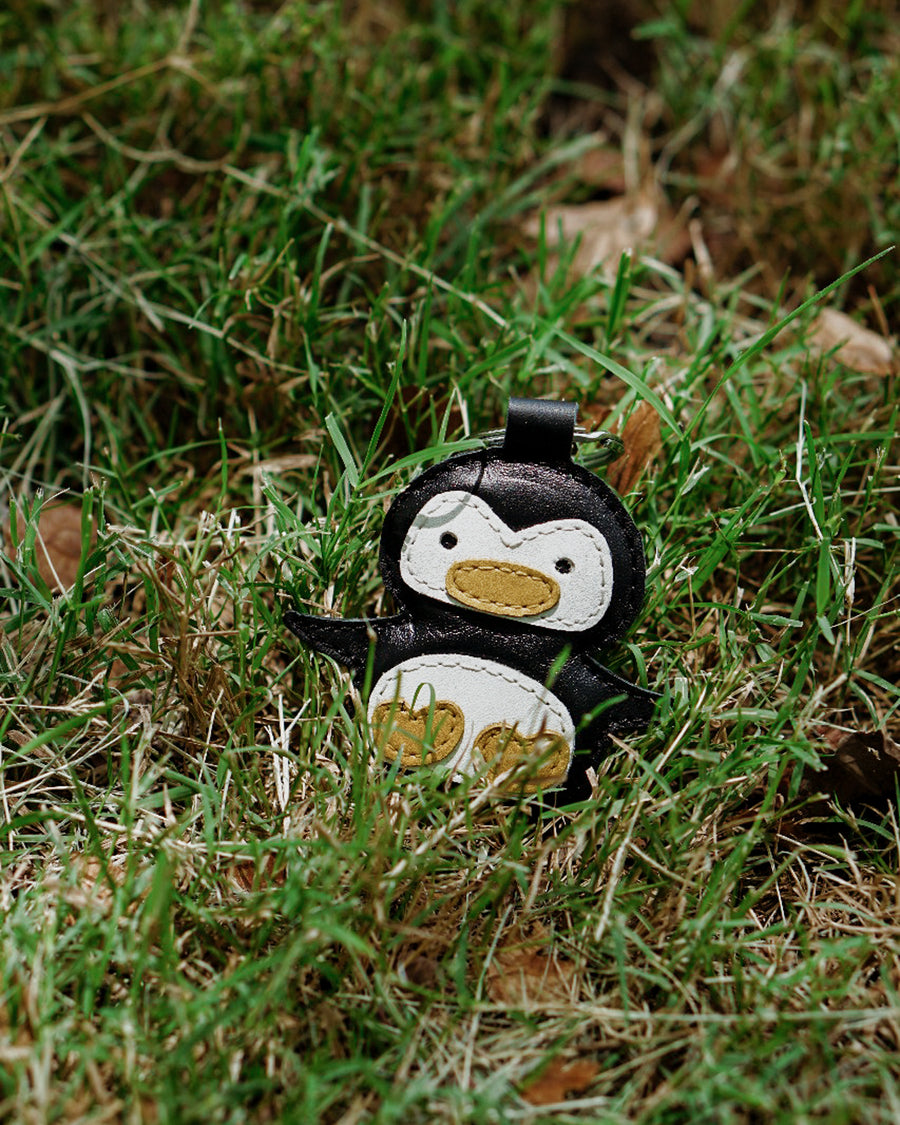 Penguin Leather Key Rings