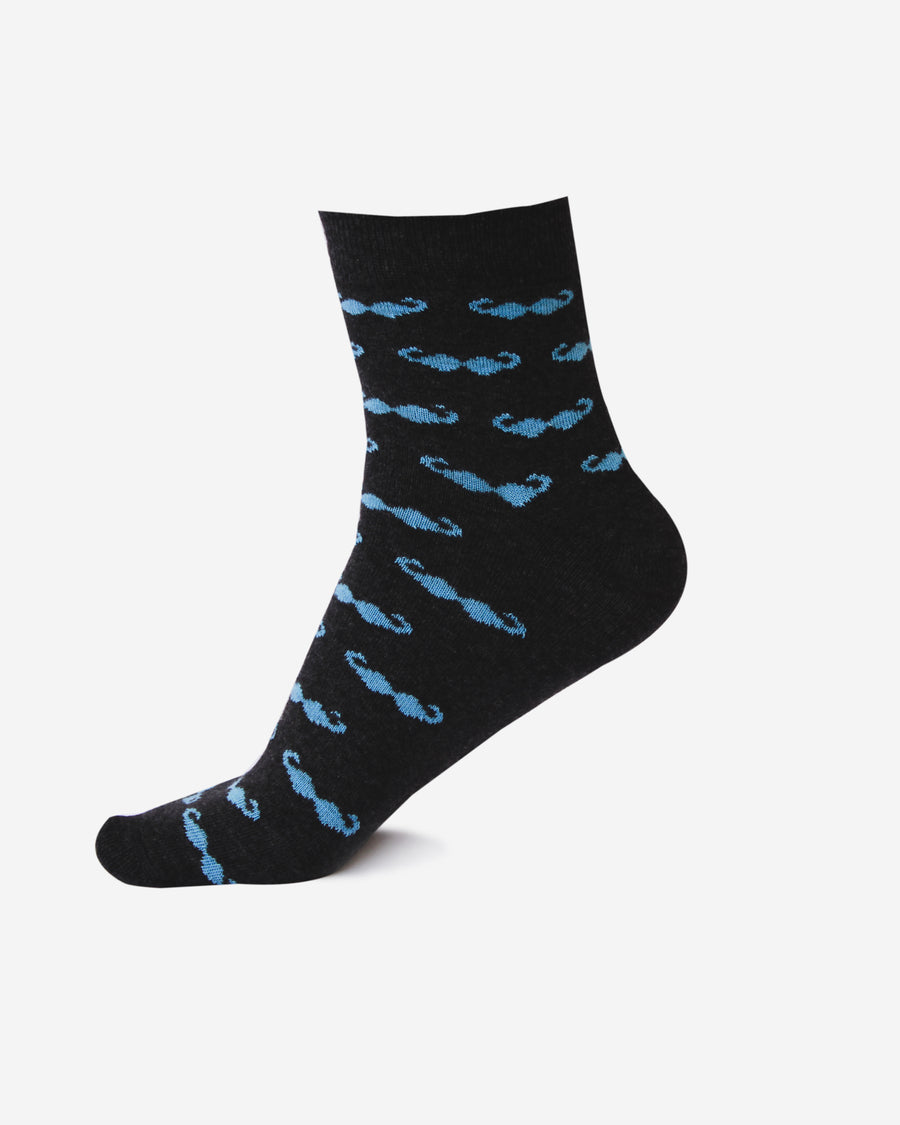 Men's Wild-Wind Mustache Breathable Cotton Socks